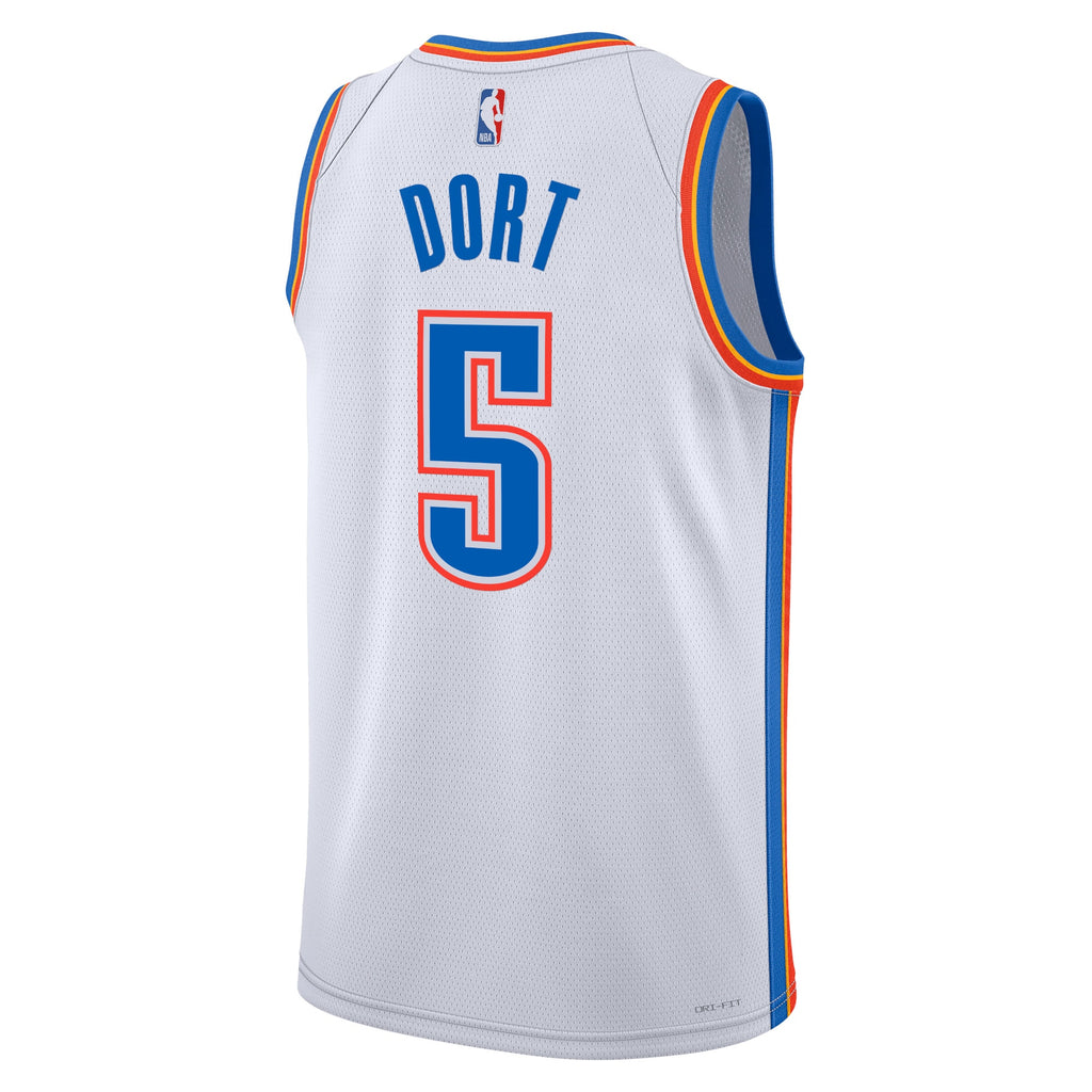 Luguentz Dort Oklahoma City Thunder Association Edition Swingman Jersey - White - Unisex