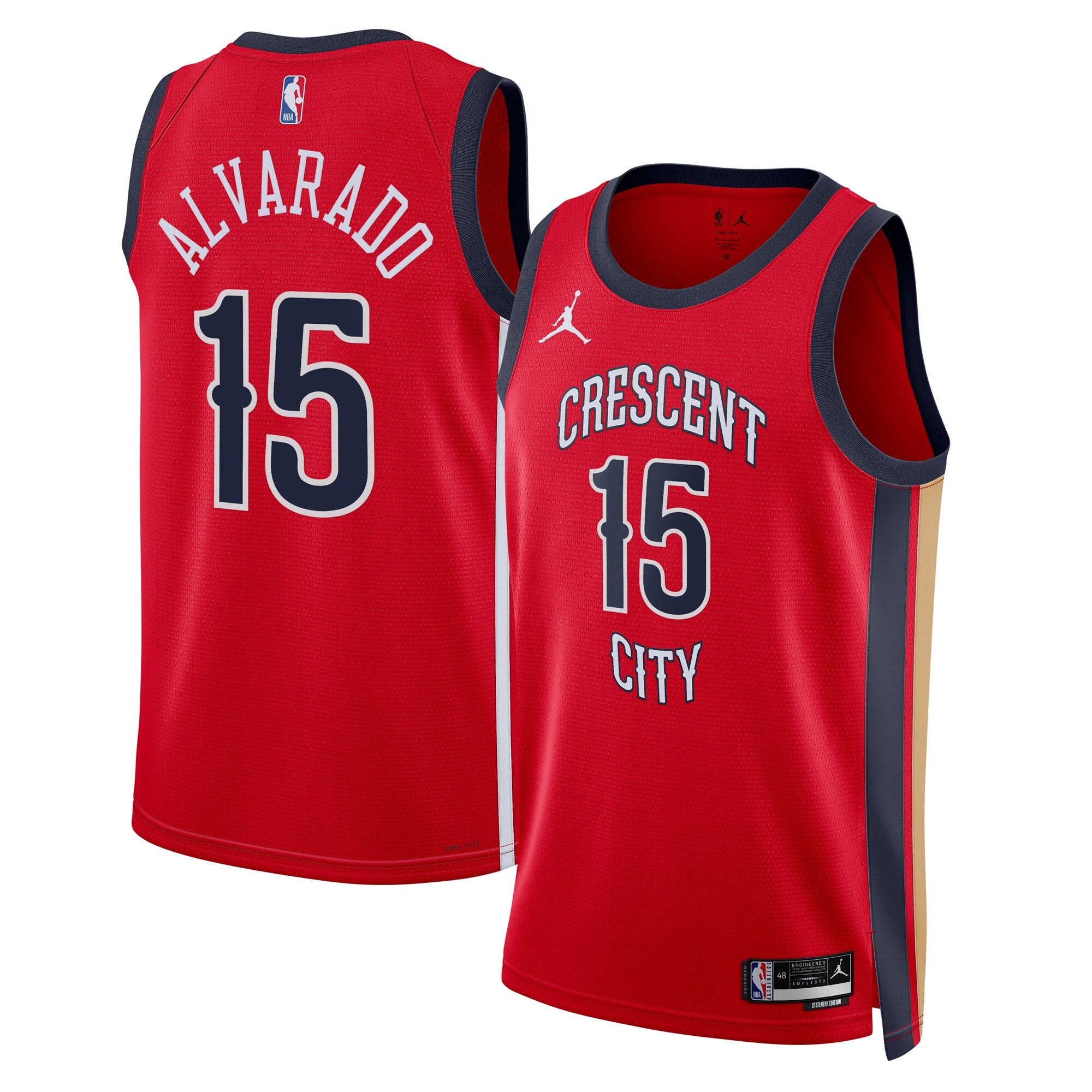 Jose Alvarado New Orleans Pelicans Statement Edition Swingman Jersey - Red - Unisex