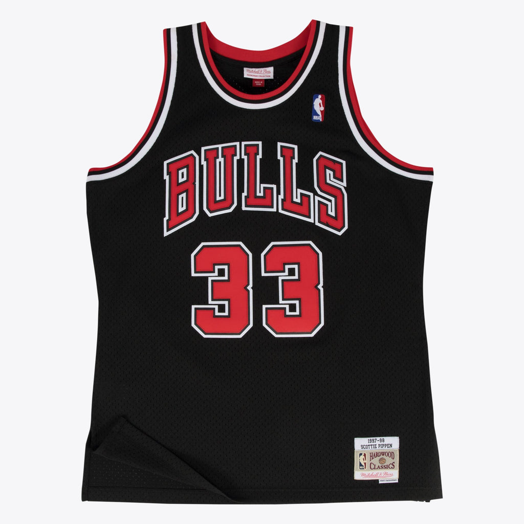 Scottie Pippen Chicago Bulls 1997-98 Hardwood Classics Swingman Alternate Jersey - Black - Mens