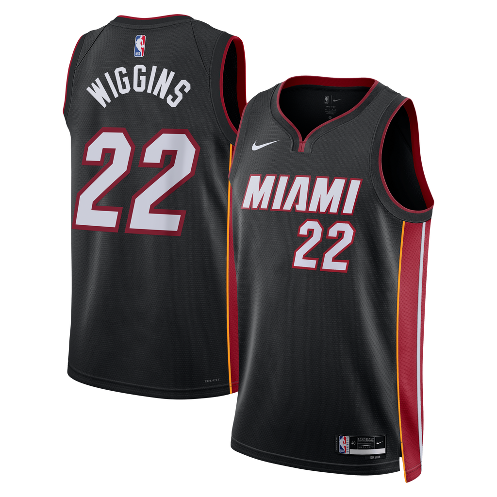 Andrew Wiggins Miami Heat Icon Edition Swingman Jersey - Black - Unisex