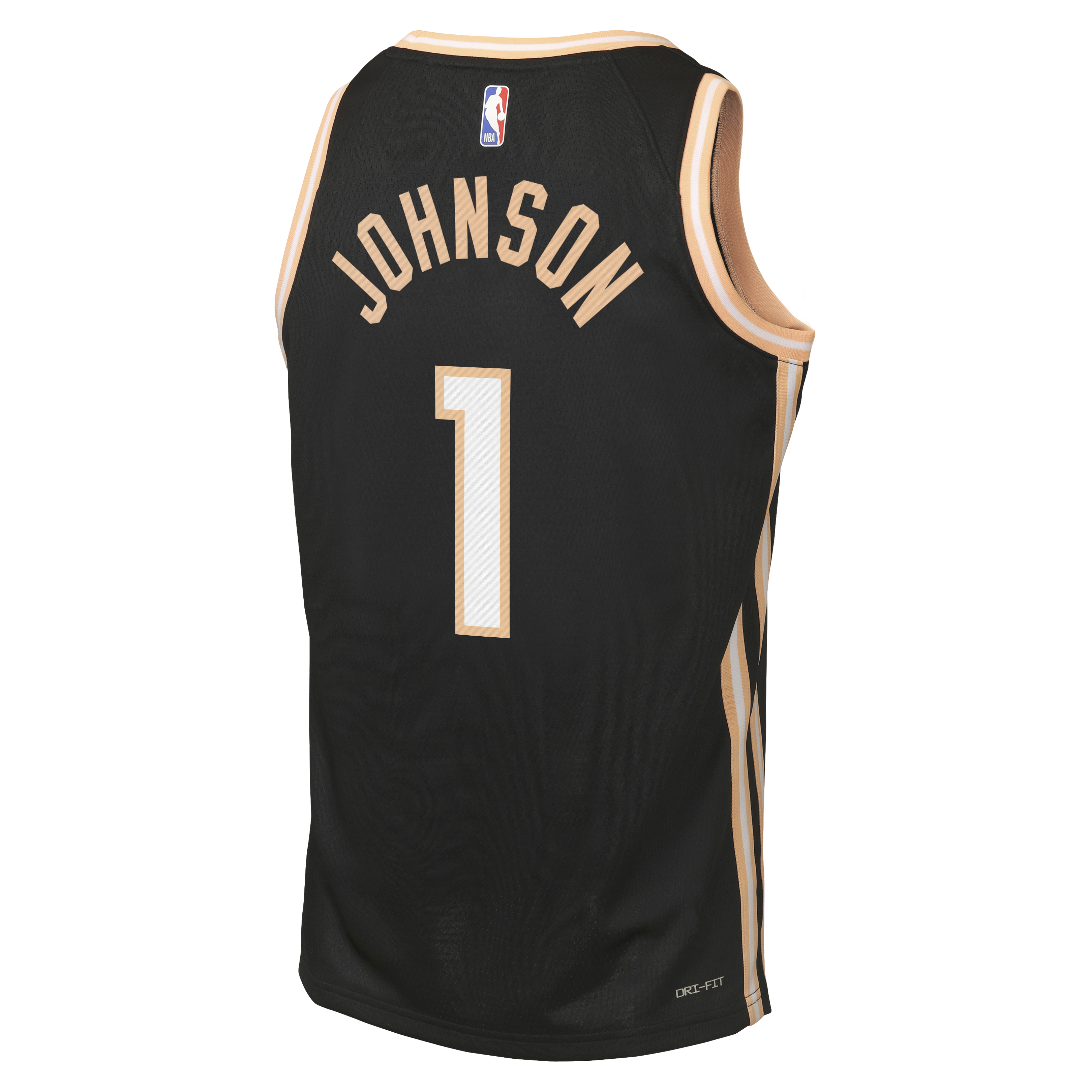 Jalen Johnson Atlanta Hawks 2025/26 City Edition Swingman Jersey - Black - Youth