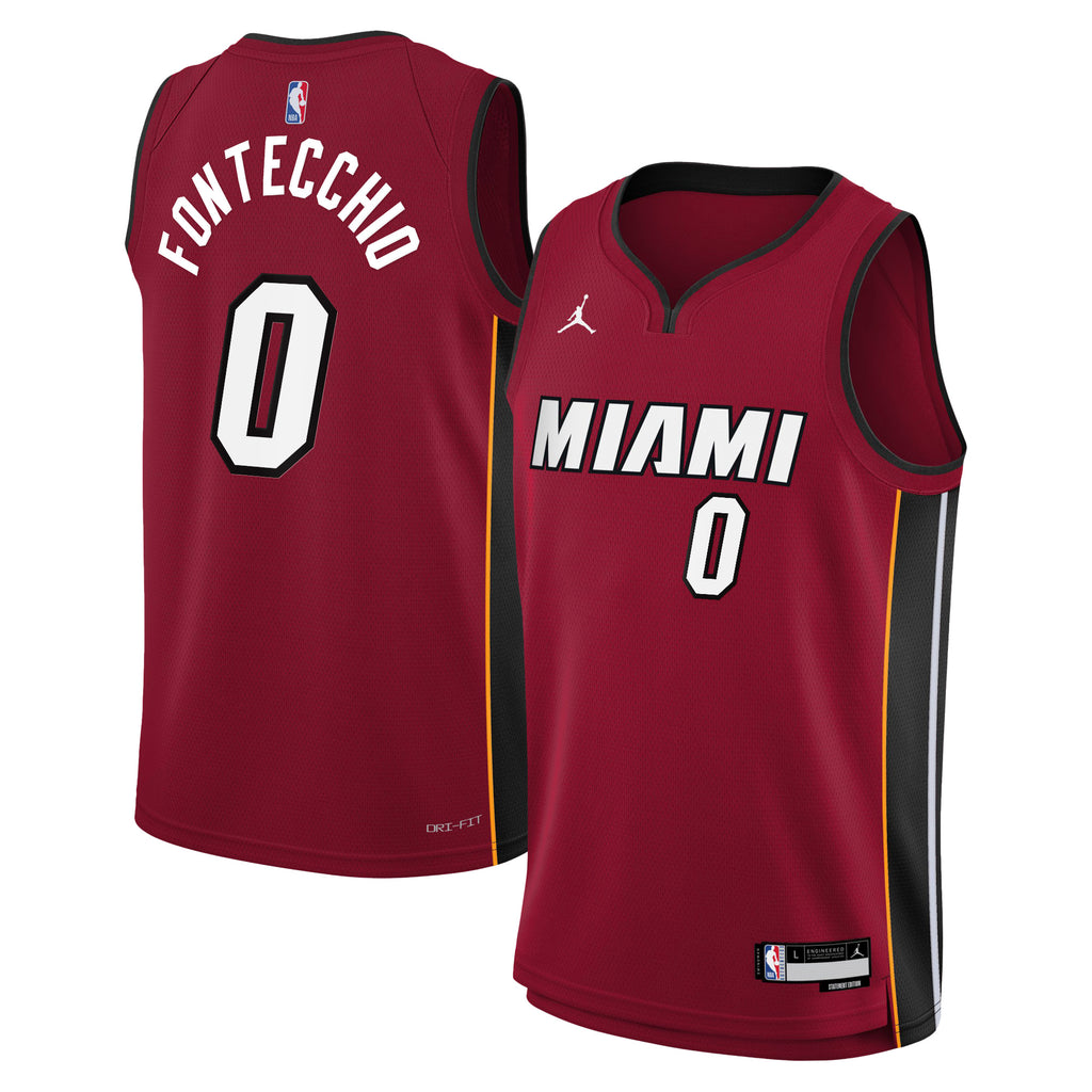 Simone Fontecchio Miami Heat Statement Edition Swingman Jersey - Red - Youth