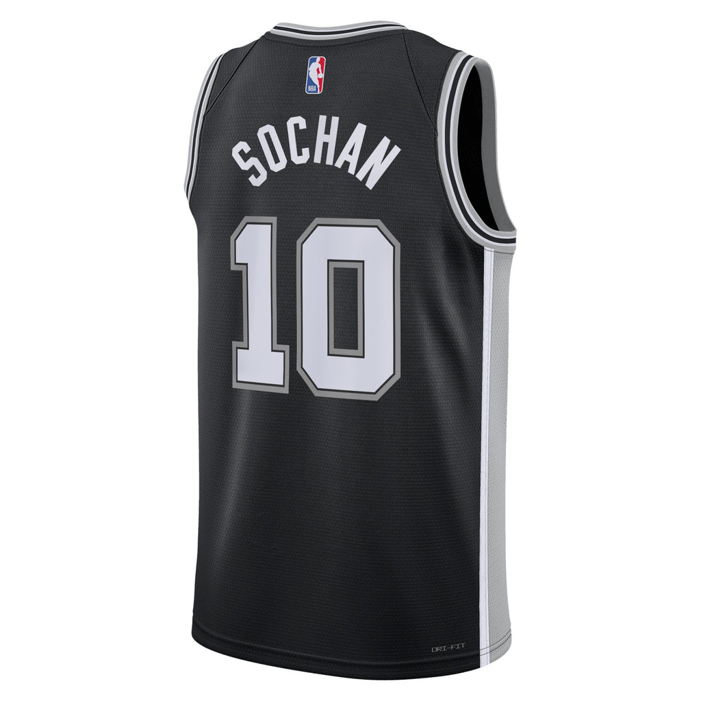 Jeremy Sochan San Antonio Spurs Icon Edition Swingman Jersey - Black - Unisex