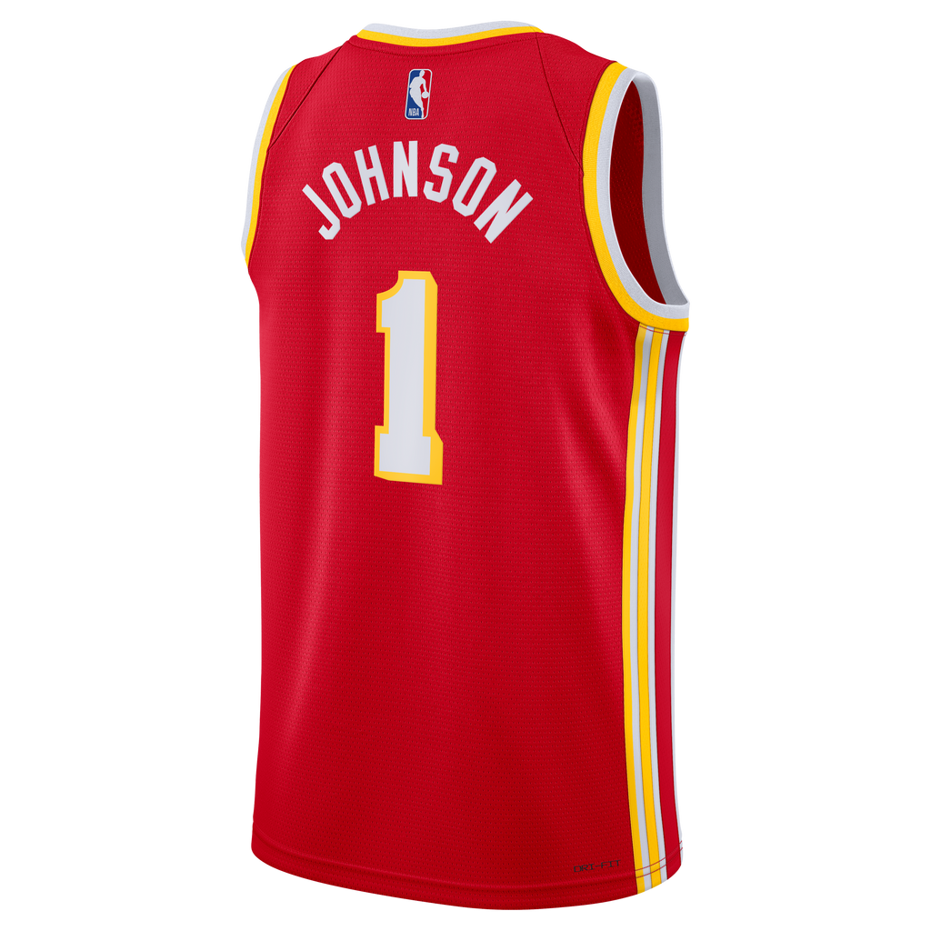 Jalen Johnson Atlanta Hawks Icon Edition Swingman Jersey - Red - Unisex