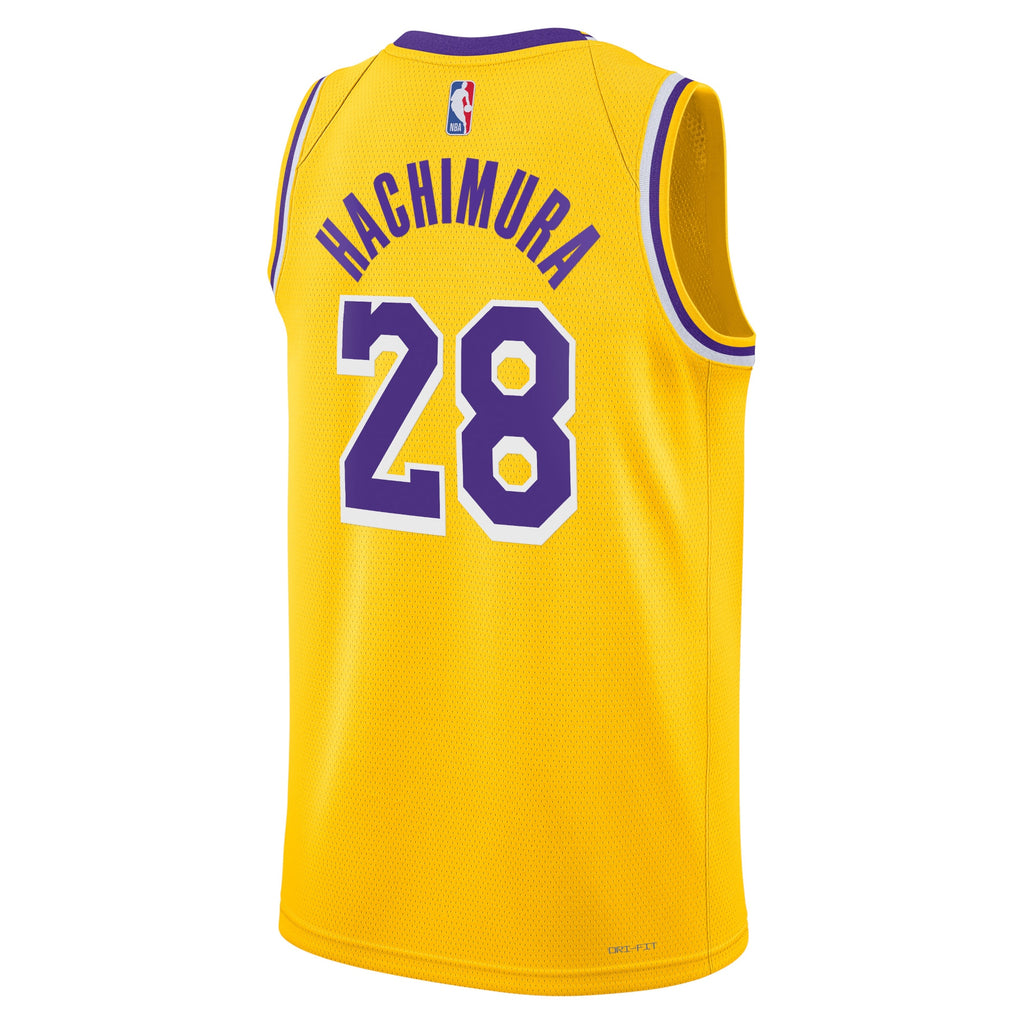 Rui Hachimura Los Angeles Lakers Icon Edition Swingman Jersey - Gold - Unisex