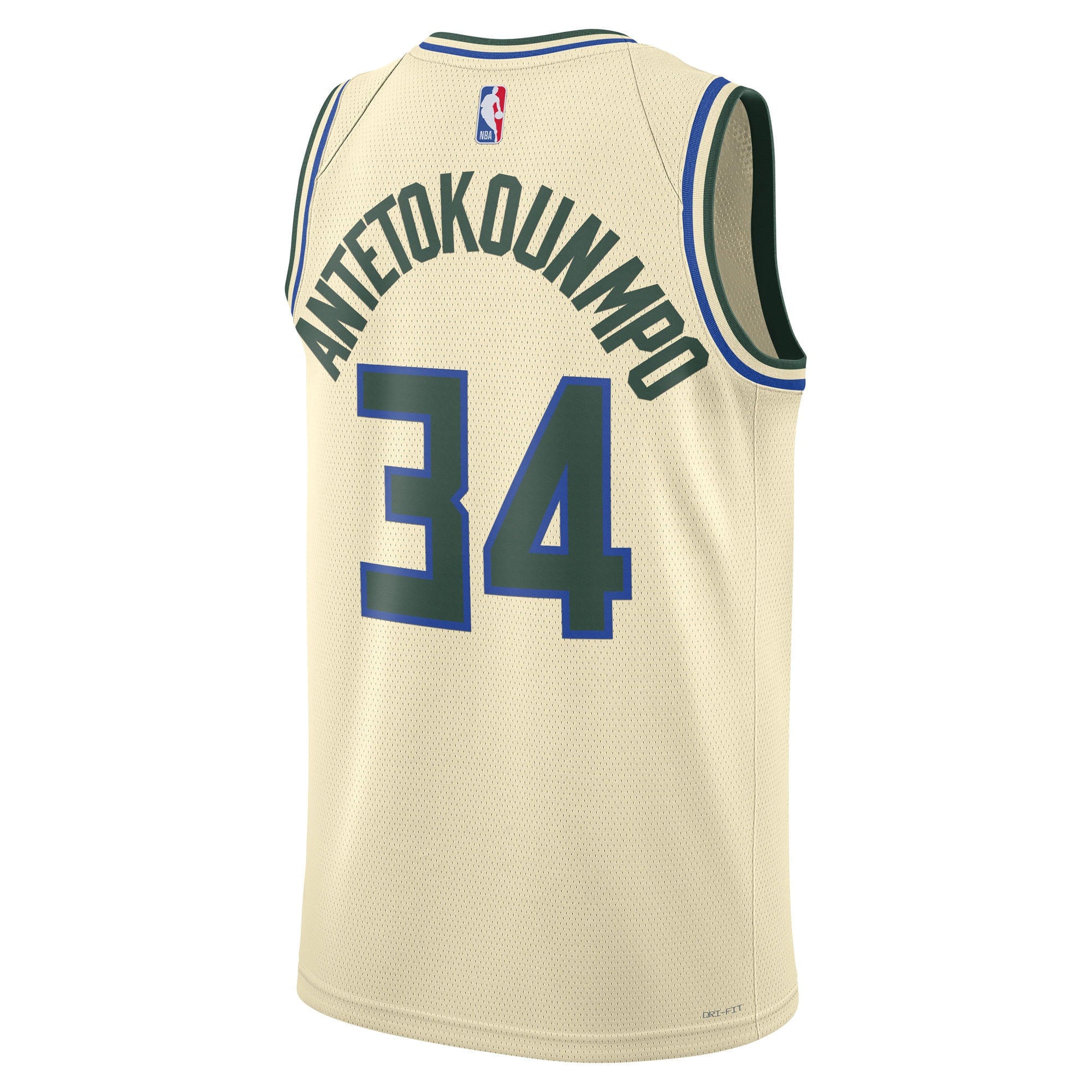 Giannis Antetokounmpo Milwaukee Bucks 2025/26 City Edition Swingman Jersey - Cream - Unisex