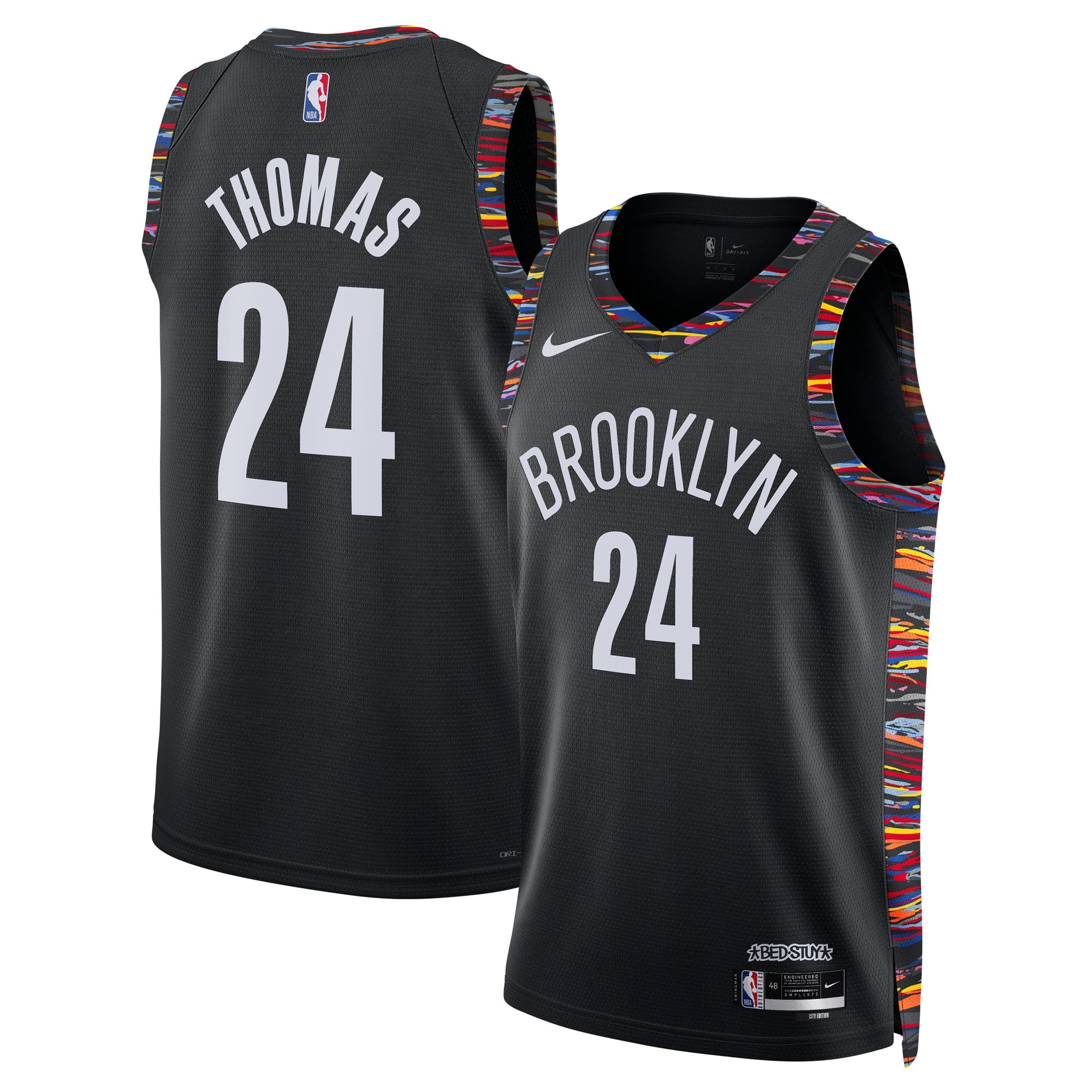 Cam Thomas Brooklyn Nets 2025/26 City Edition Swingman Jersey - Black - Unisex