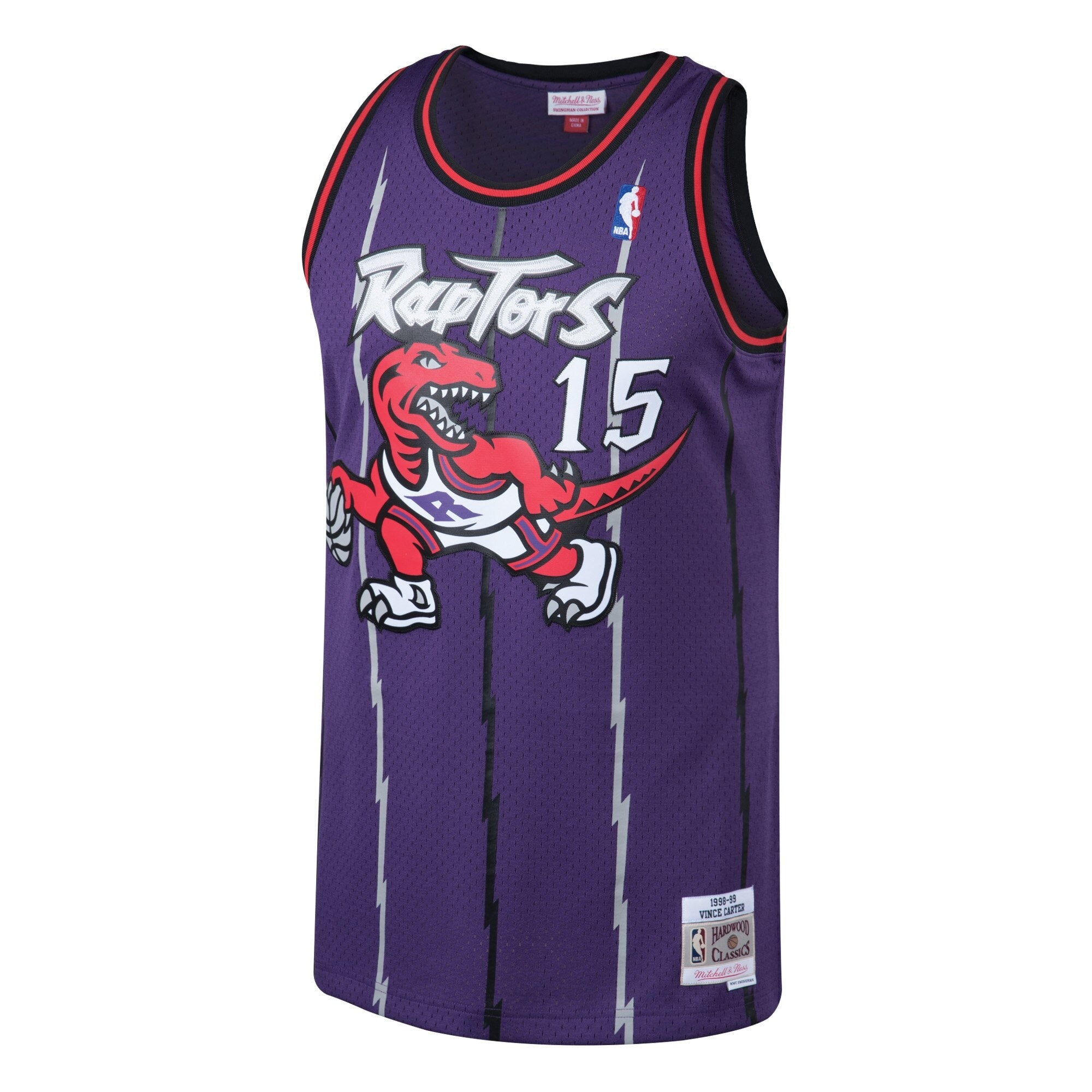 Vince Carter Toronto Raptors Hardwood Classics Swingman Road Jersey - Youth