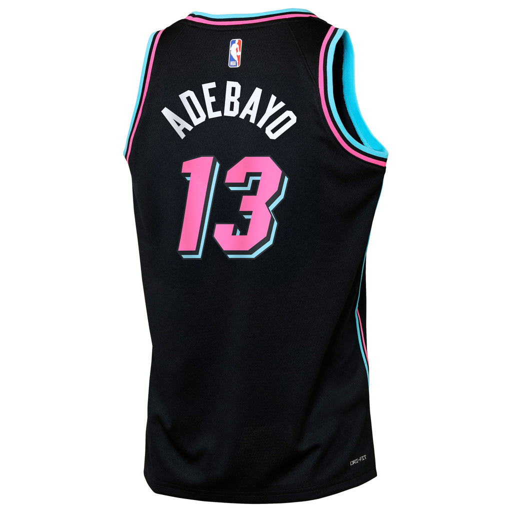 Bam Adebayo Miami Heat 2025/26 City Edition Swingman Jersey - Black - Youth
