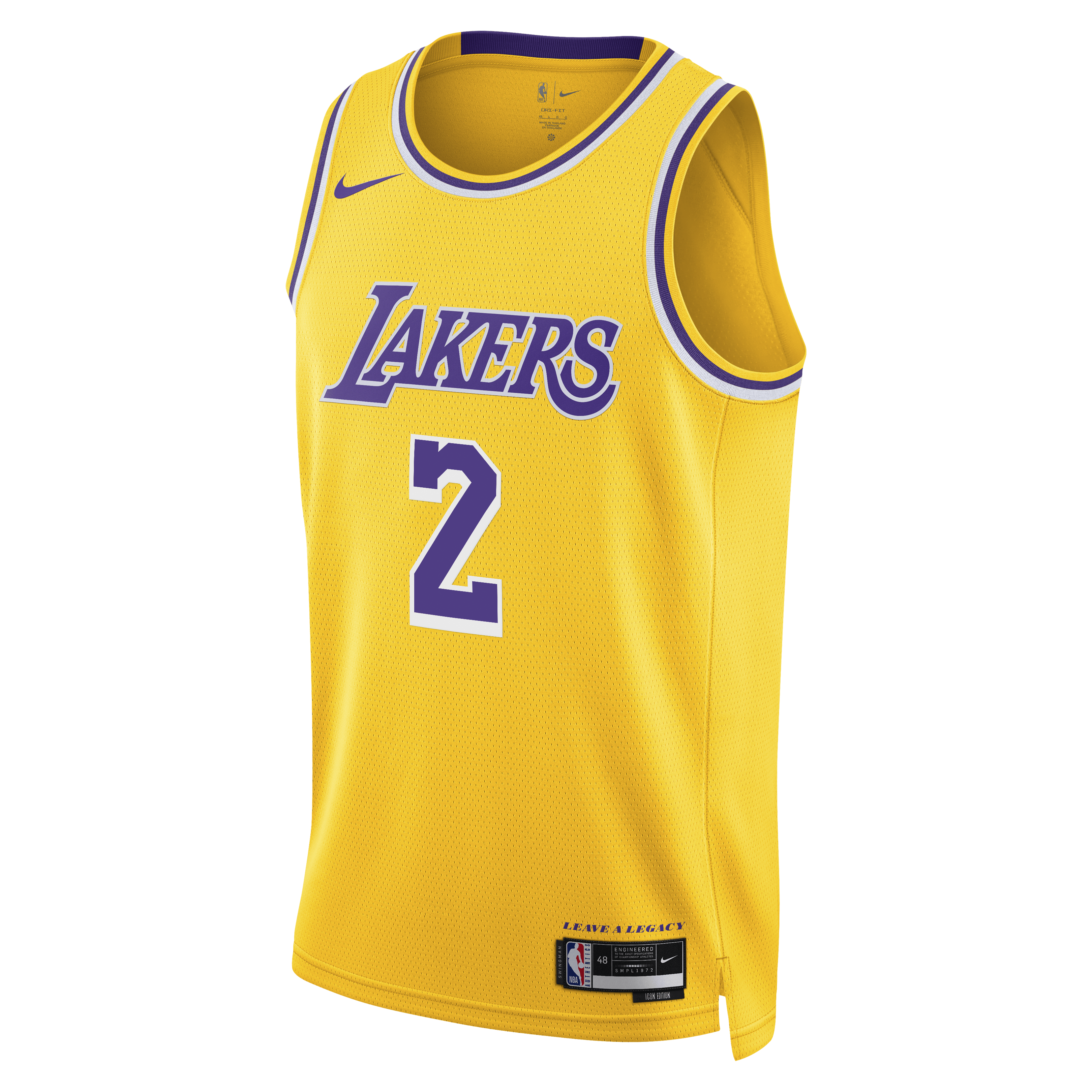 Jarred Vanderbilt Los Angeles Lakers Icon Edition Swingman Jersey - Gold - Unisex