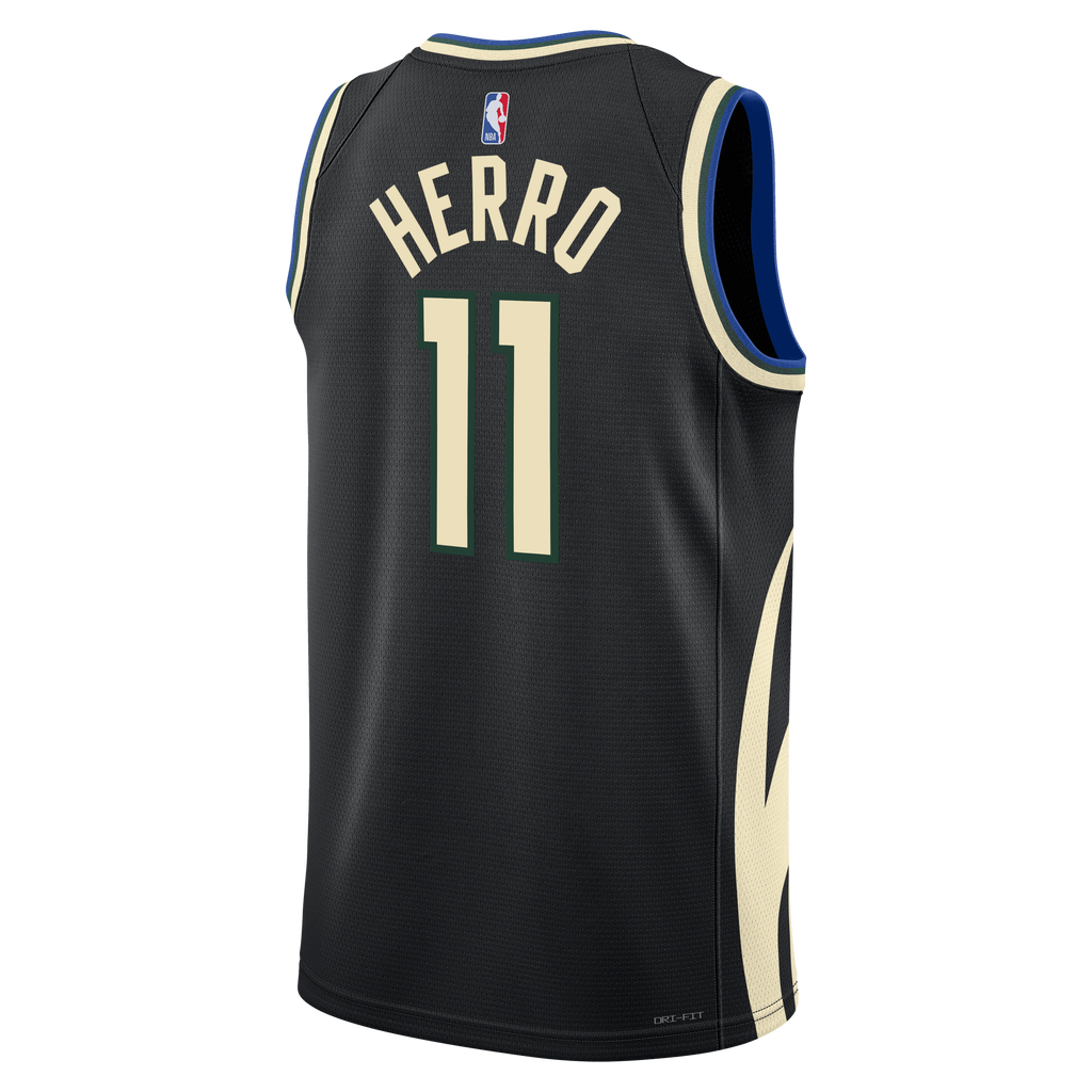 Tyler Herro Milwaukee Bucks Statement Edition Swingman Jersey - Hunter Green - Unisex