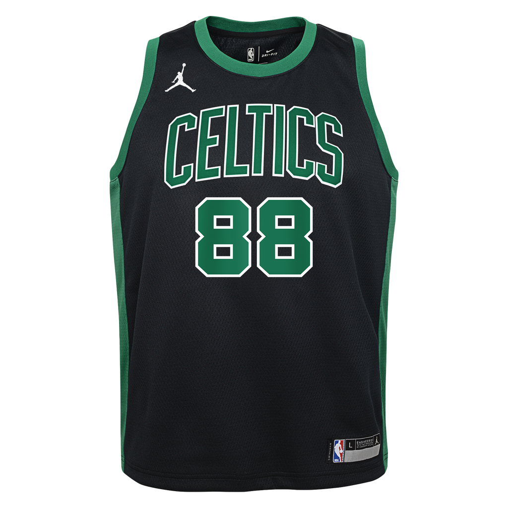 Neemias Queta Boston Celtics Statement Edition Swingman Jersey - Black - Youth