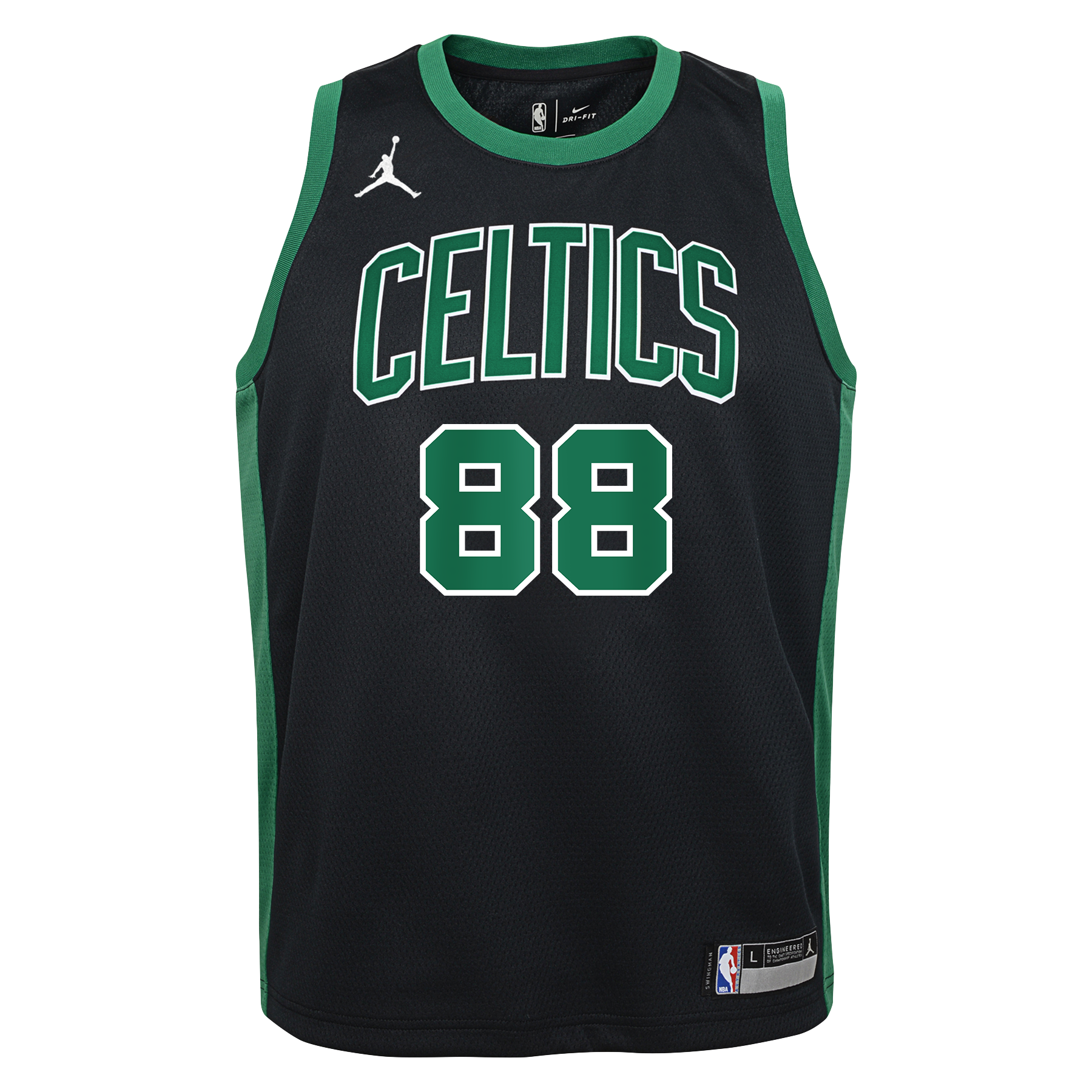 Neemias Queta Boston Celtics Statement Edition Swingman Jersey - Black - Youth