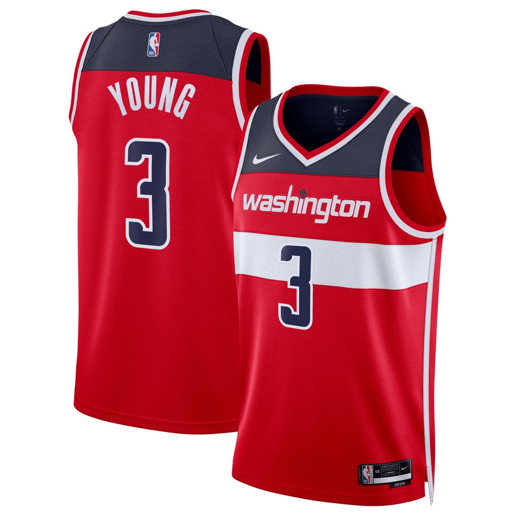 Trae Young Washington Wizards Icon Edition Swingman Jersey - Red - Unisex