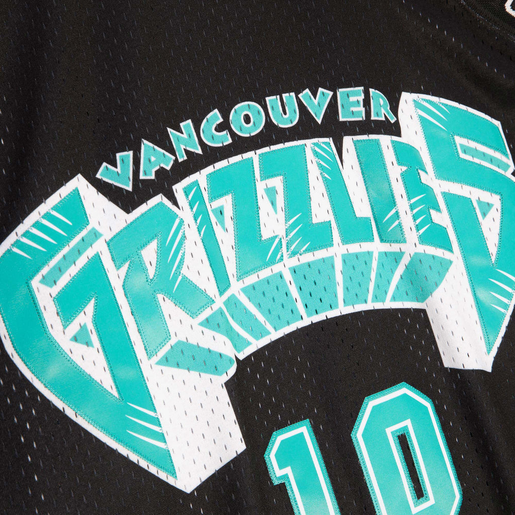 Mike Bibby Vancouver Grizzlies 1998 Team Color Swingman Jersey - Black