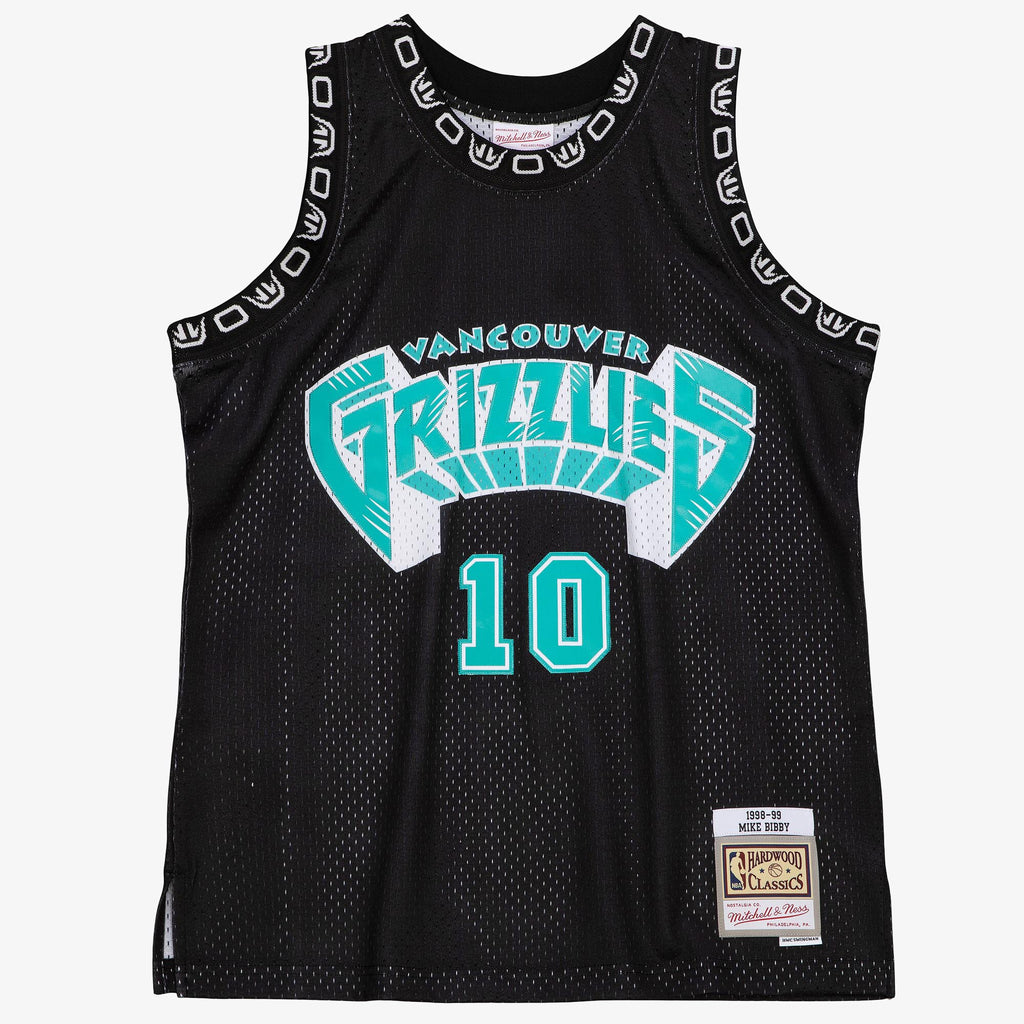 Mike Bibby Vancouver Grizzlies 1998 Team Color Swingman Jersey - Black