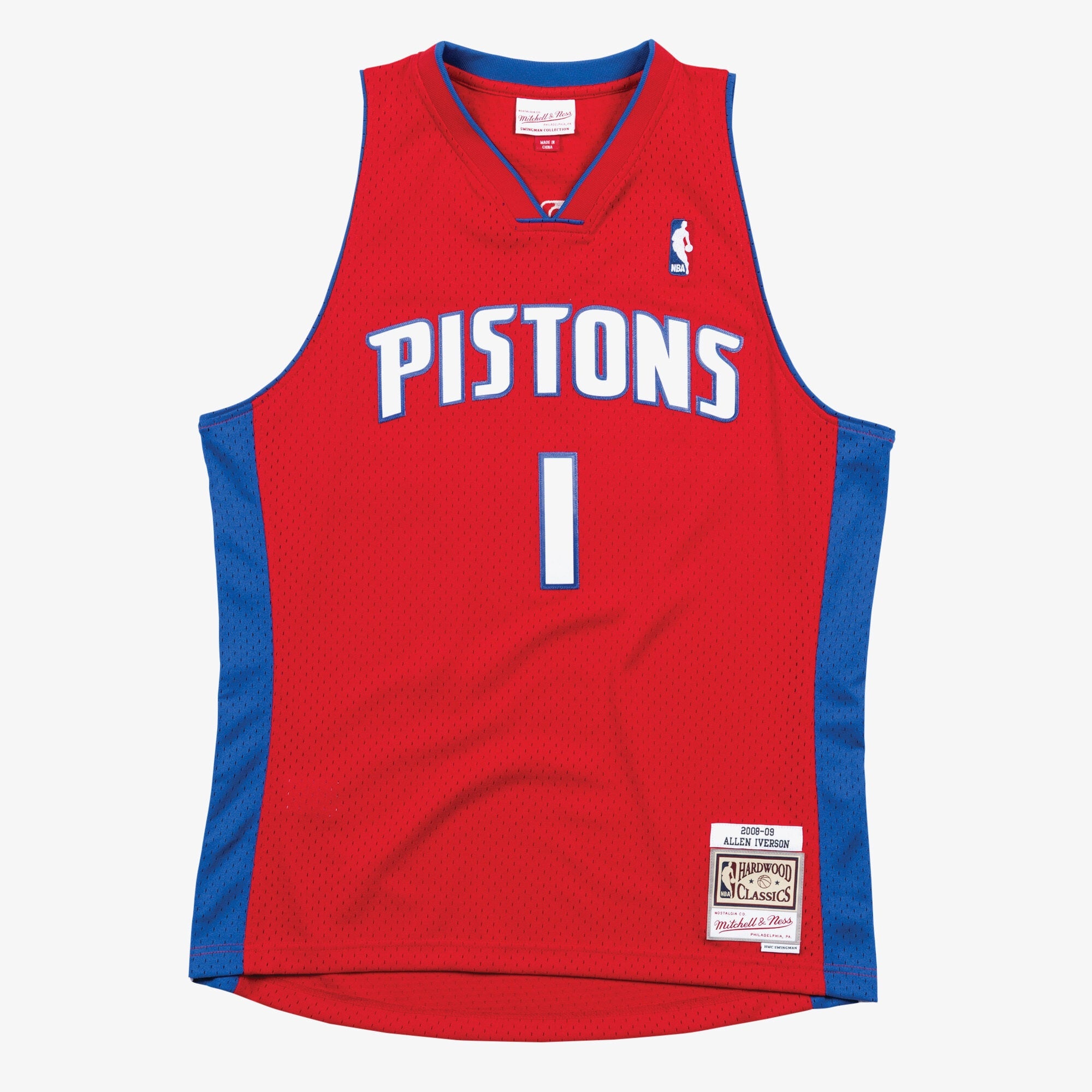 Allen Iverson Detroit Pistons 2008-09 Swingman Jersey