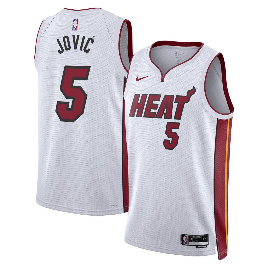 Nikola Jović Miami Heat Association Edition Swingman Jersey - White - Unisex