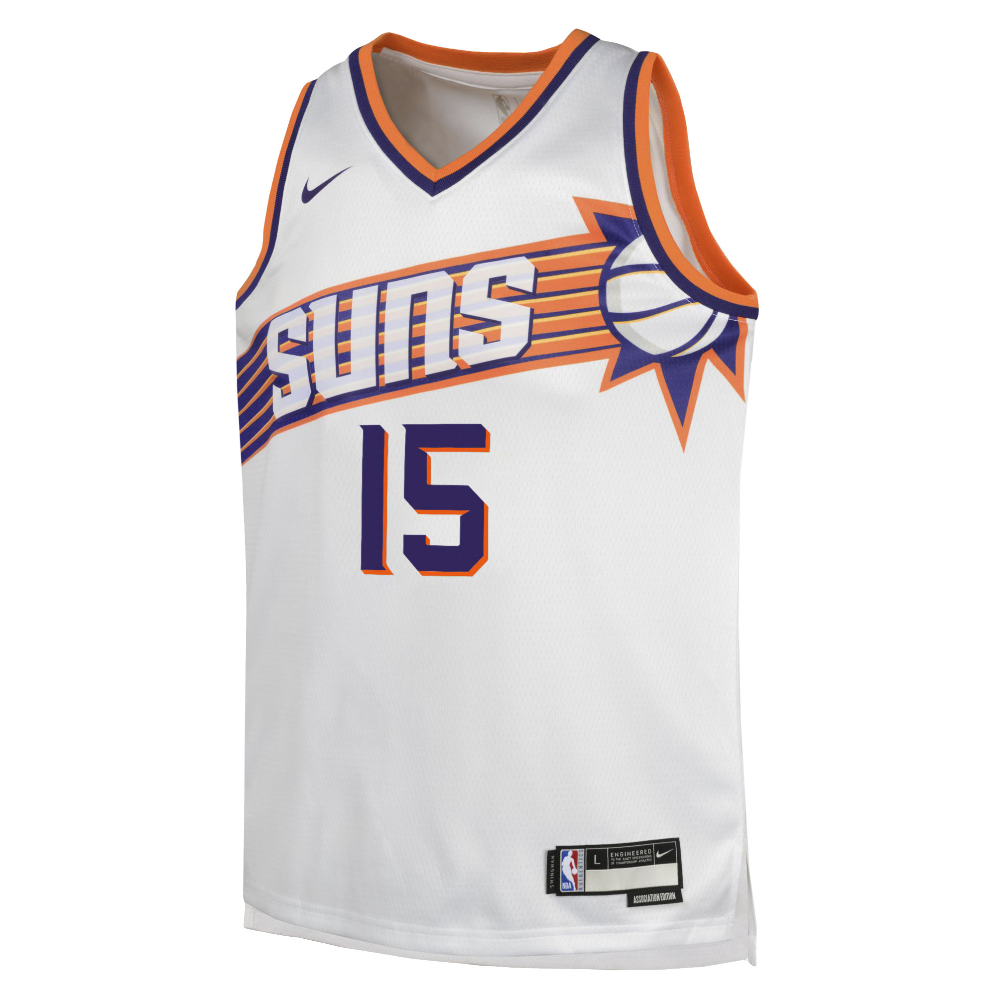 Devin Booker Phoenix Suns Association Edition Swingman Jersey - White - Youth