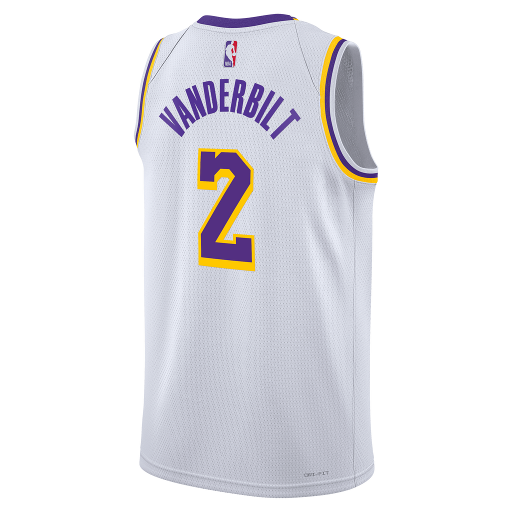 Jarred Vanderbilt Los Angeles Lakers Association Edition Swingman Jersey - White - Unisex