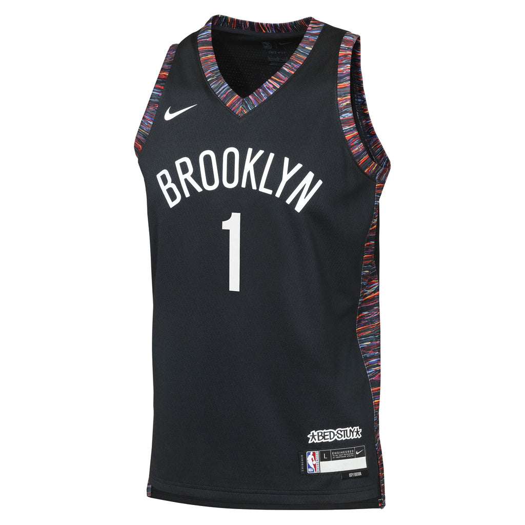 Ziaire Williams Brooklyn Nets 2025/26 City Edition Swingman Jersey - Black - Youth
