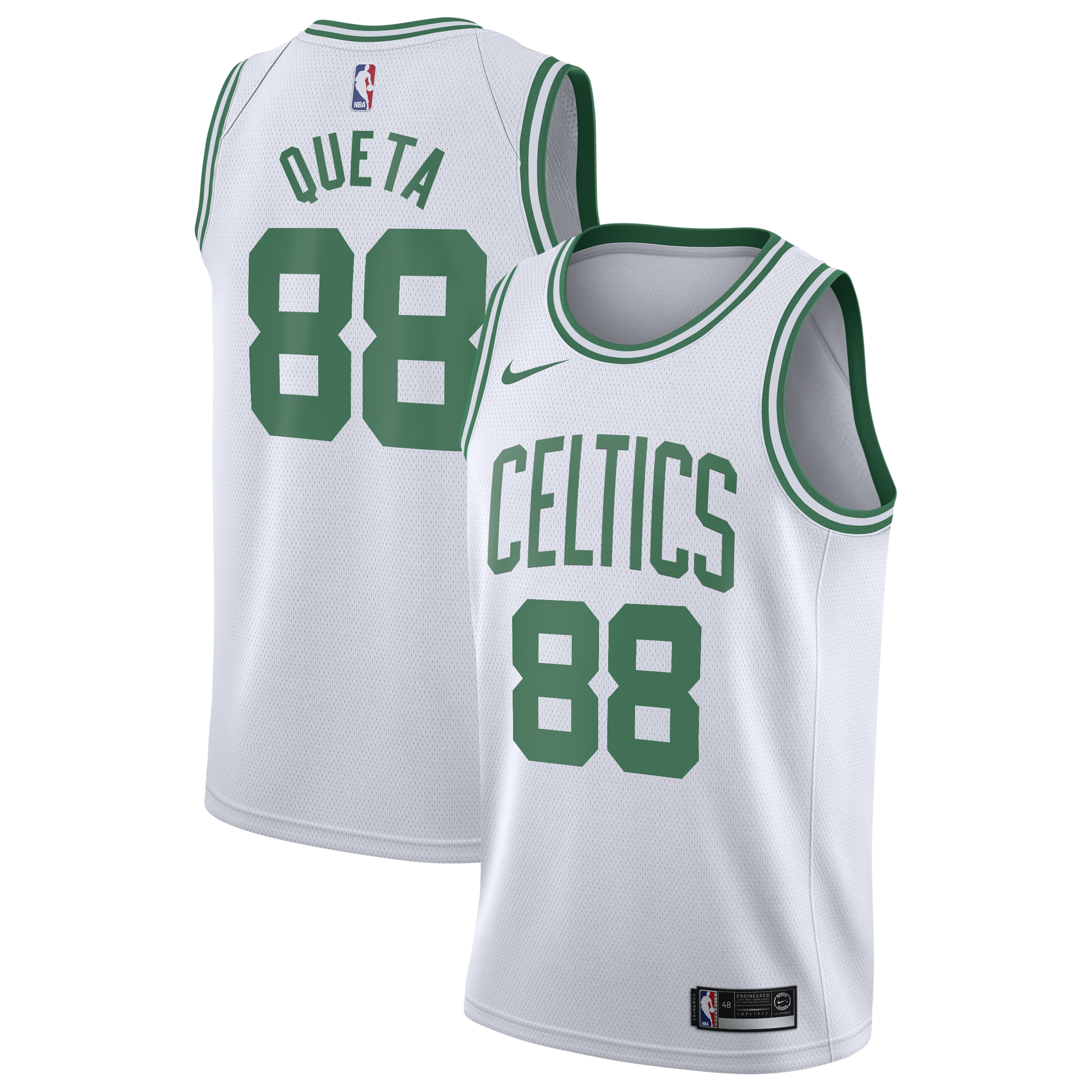 Neemias Queta Boston Celtics Association Edition Swingman Jersey - White - Youth