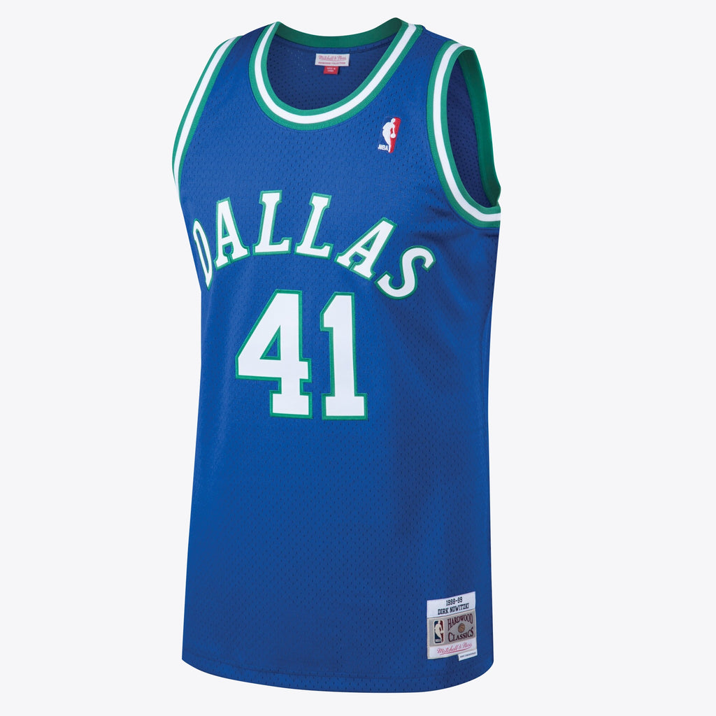 Dirk Nowitzki Dallas Mavericks 1998 Hardwood Classics Swingman Road Jersey - Royal - Mens