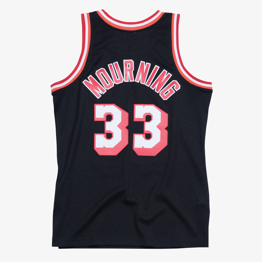 Alonzo Mourning Miami Heat Hardwood Classics Swingman Jersey - Mens