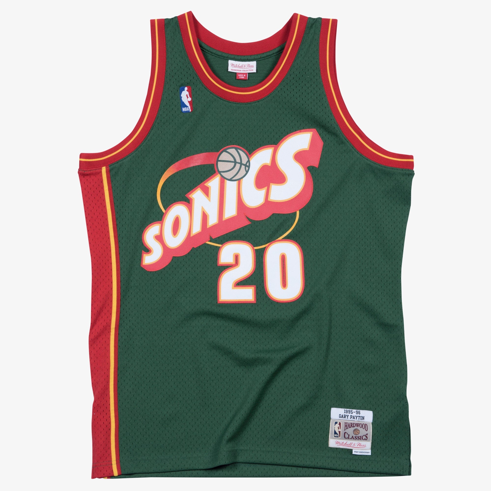 Gary Payton Seattle Supersonics 1995-96 Swingman Road Jersey