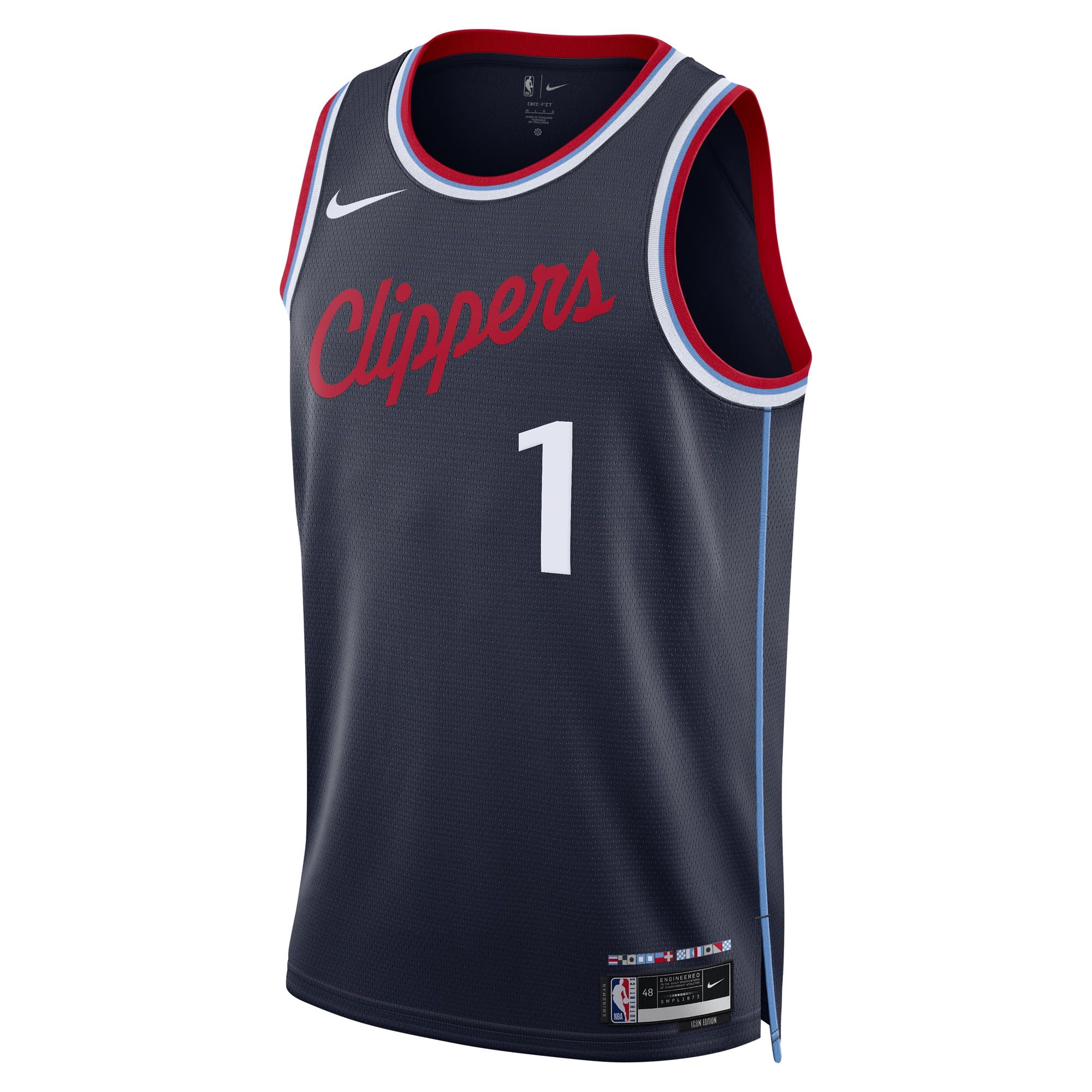 Keaton Wagler Los Angeles Clippers Replica Swingman Icon Jersey - Navy - Unisex