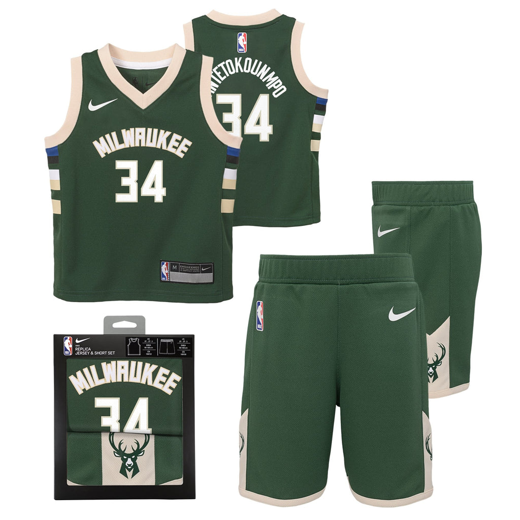 Giannis Antetokounmpo Milwaukee Bucks Replica Icon Jersey - Infant