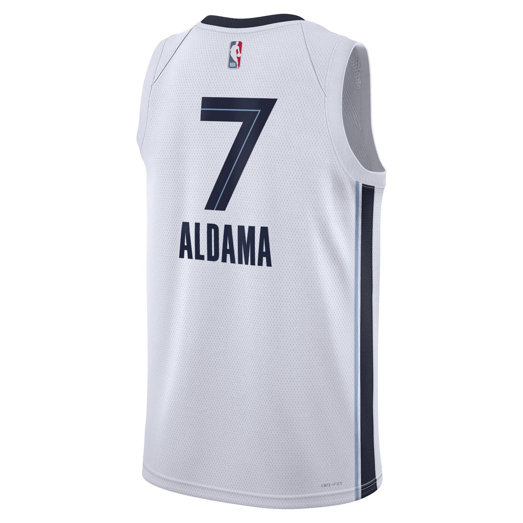 Santi Aldama Memphis Grizzlies Association Edition Swingman Jersey - White - Unisex