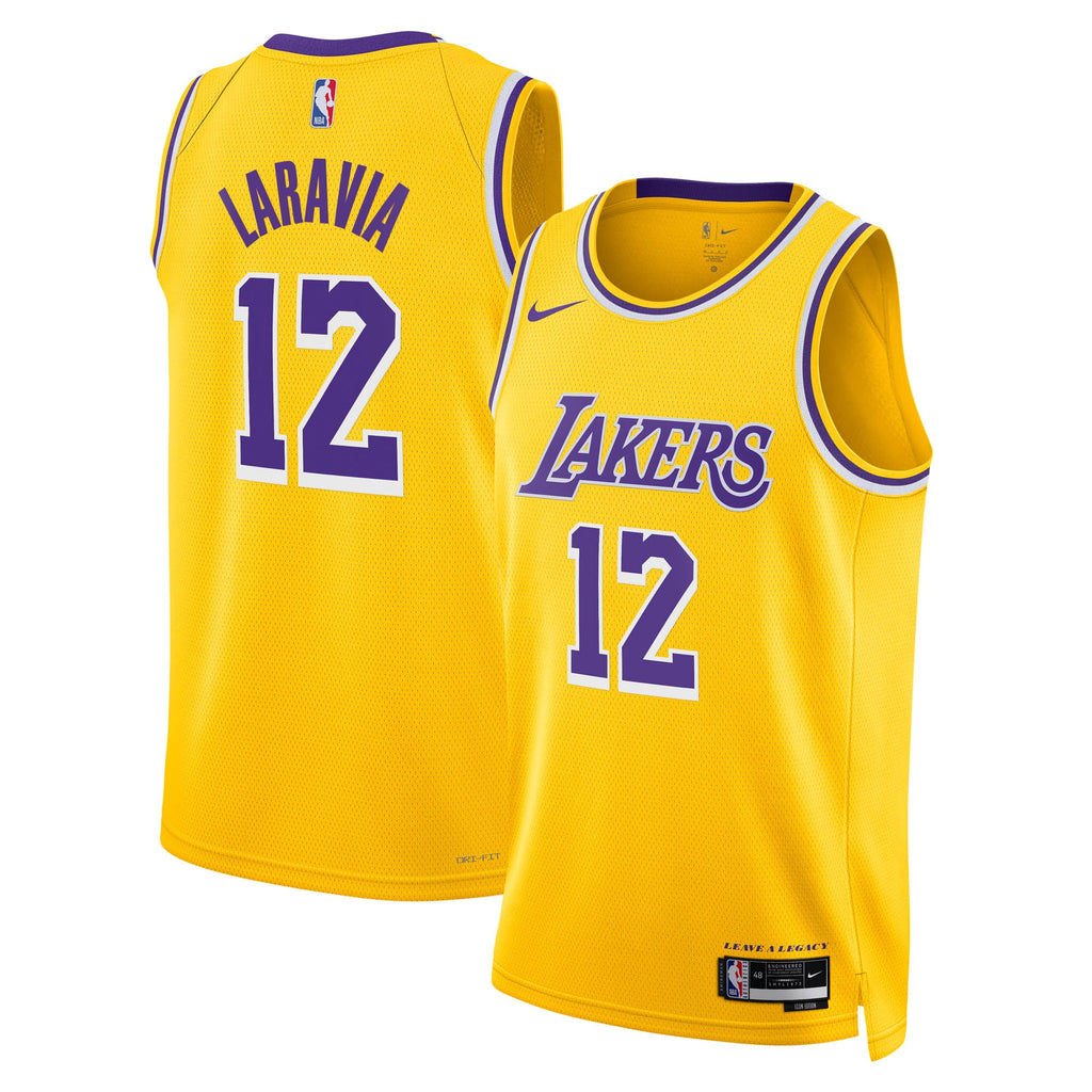 Jake LaRavia Los Angeles Lakers Icon Edition Swingman Jersey - Gold - Youth