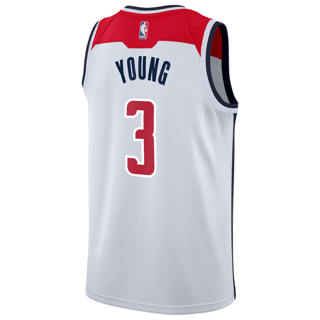 Trae Young Washington Wizards Association Edition Swingman Jersey - White - Youth