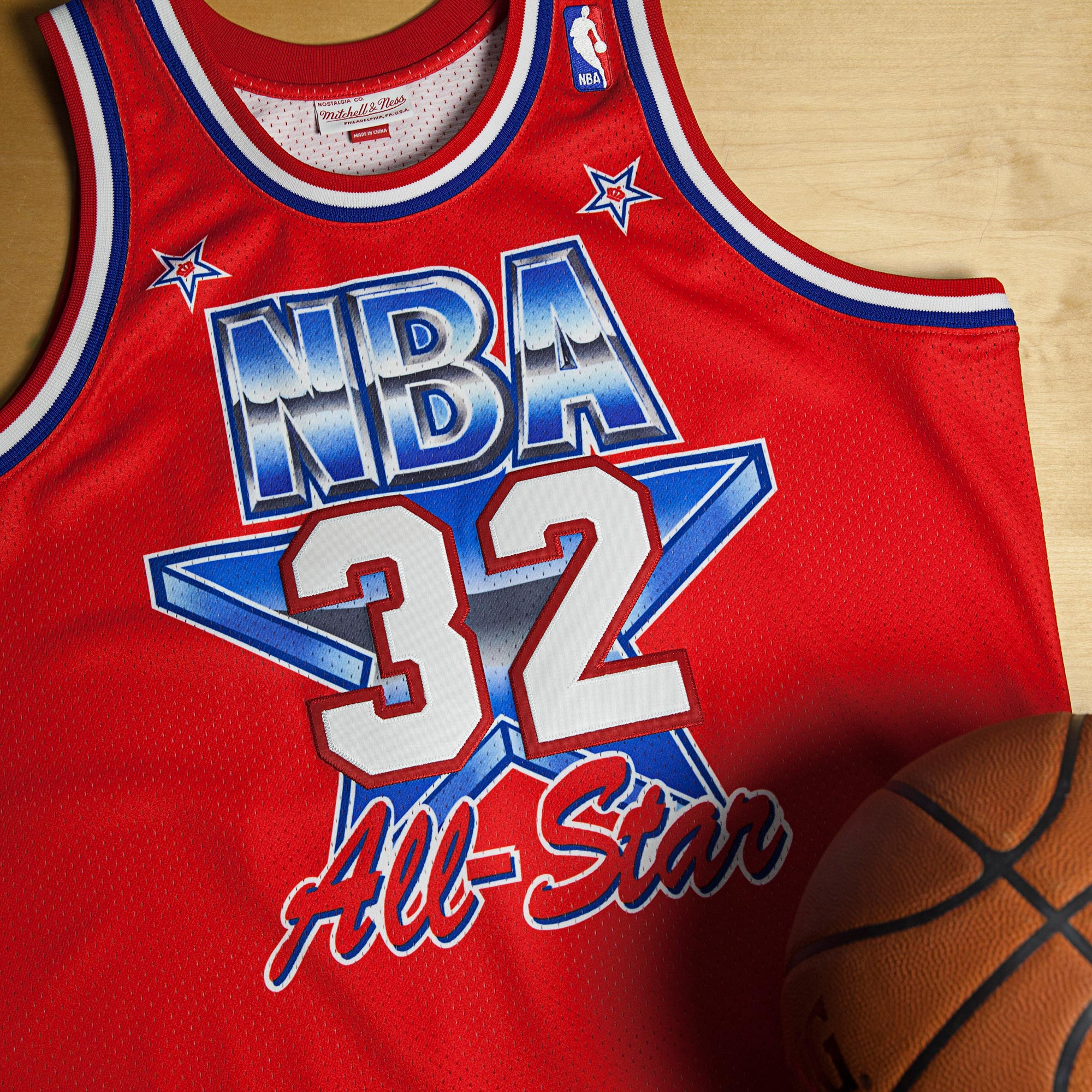 Magic Johnson Los Angeles Lakers 1991 All-Star West Authentic Jersey - Scarlett - Mens