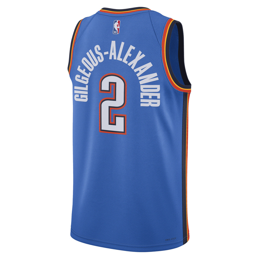 Shai Gilgeous-Alexander Oklahoma City Thunder Replica Swingman Icon Jersey - Unisex