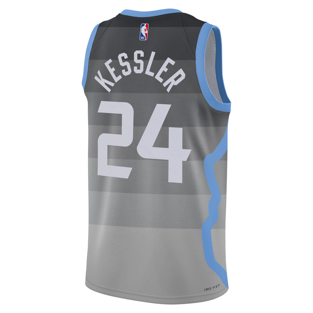 Walker Kessler Utah Jazz 2025/26 City Edition Swingman Jersey - Gray - Unisex
