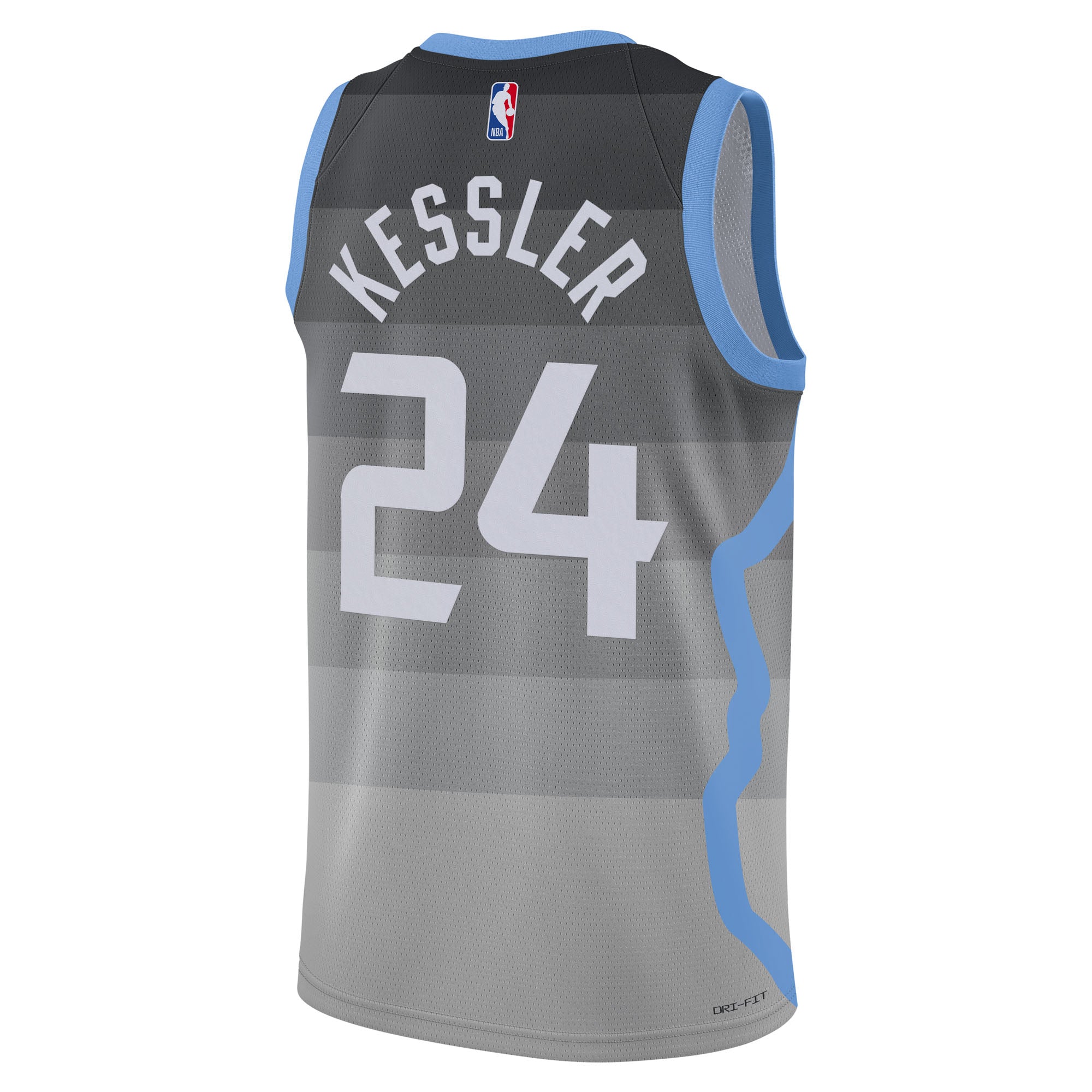 Walker Kessler Utah Jazz 2025/26 City Edition Swingman Jersey - Gray - Unisex