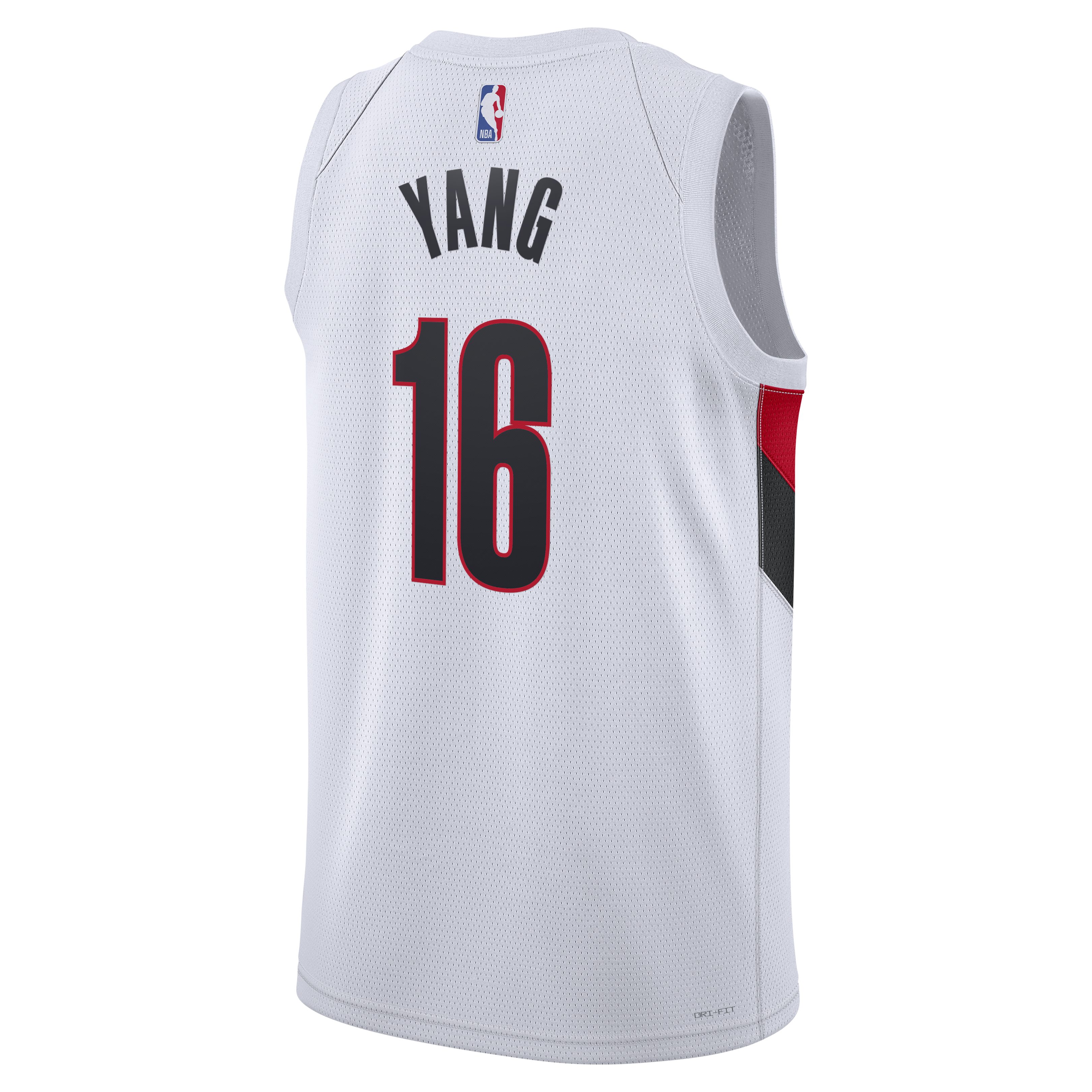 Yang Hansen Portland Trail Blazers Association Edition Replica Swingman Jersey - White - Unisex
