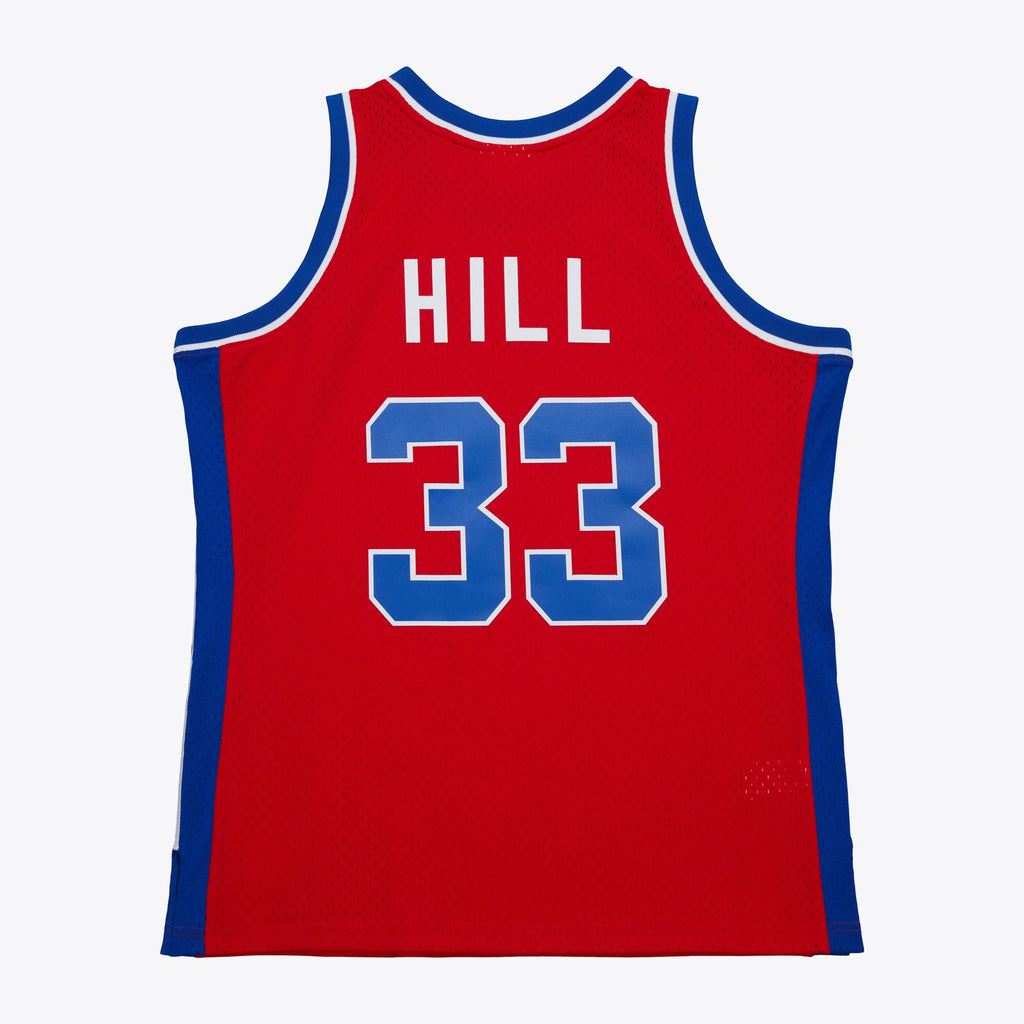 Grant Hill Detroit Pistons 1994 Dark Authentic Jersey - Red