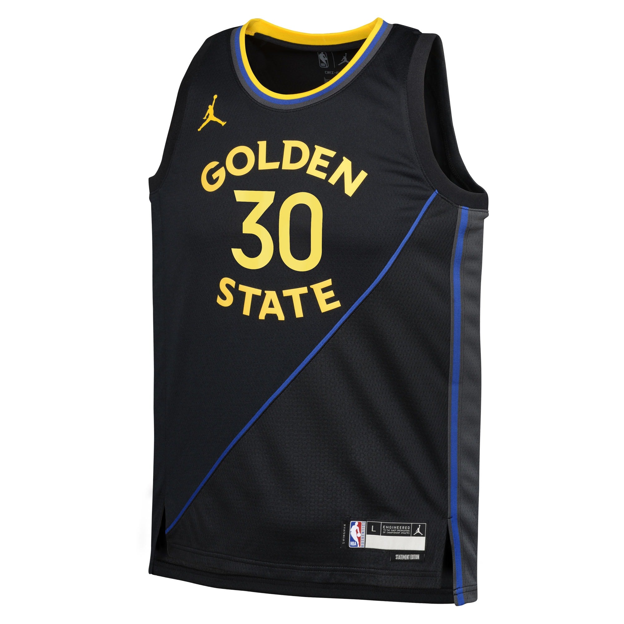 Stephen Curry Golden State Warriors Statement Edition Swingman Jersey - Black - Youth