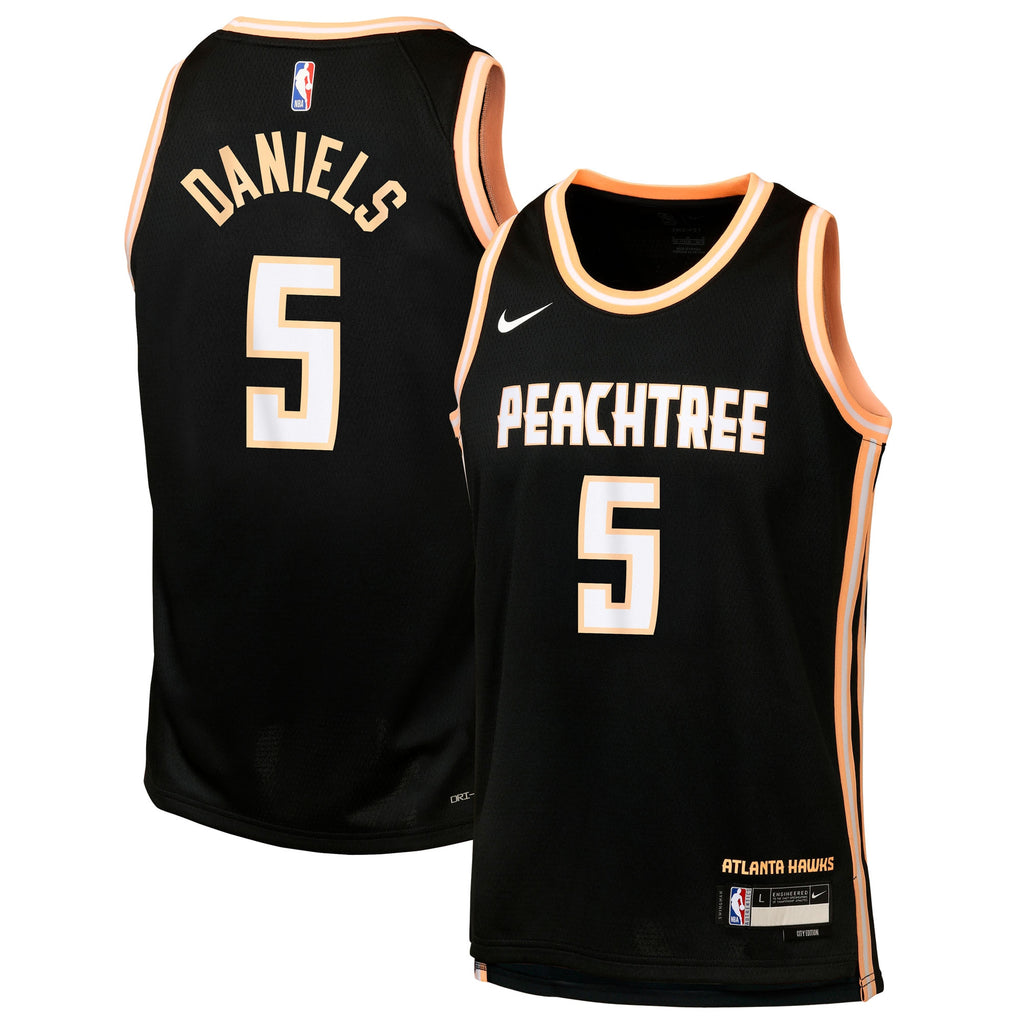 Dyson Daniels Atlanta Hawks 2025/26 City Edition Swingman Jersey - Black - Youth