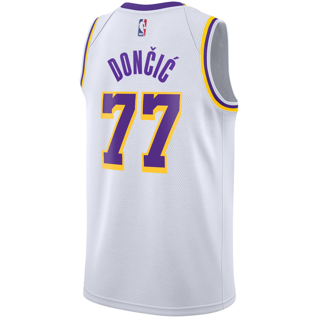 Luka Dončić Los Angeles Lakers Association Edition Swingman Jersey - White - Youth