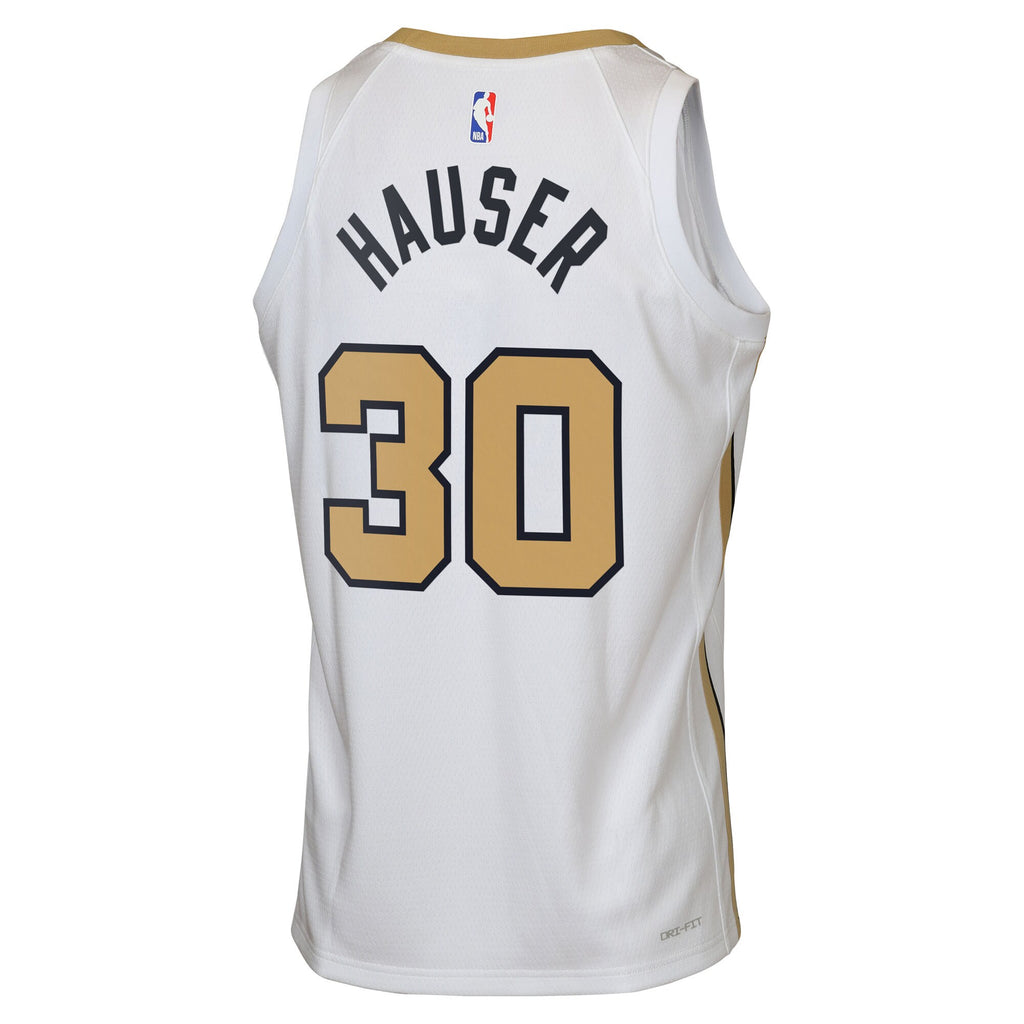 Sam Hauser Boston Celtics 2025/26 City Edition Swingman Jersey - White - Youth