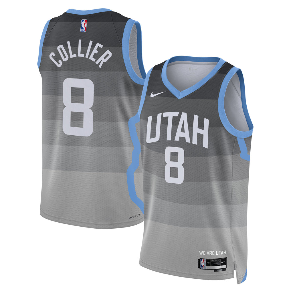 Isaiah Collier Utah Jazz 2025/26 City Edition Swingman Jersey - Gray - Unisex