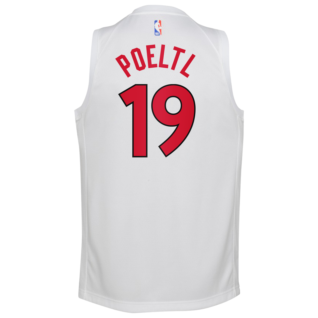 Jakob Poeltl Toronto Raptors Association Edition Swingman Jersey - White - Youth