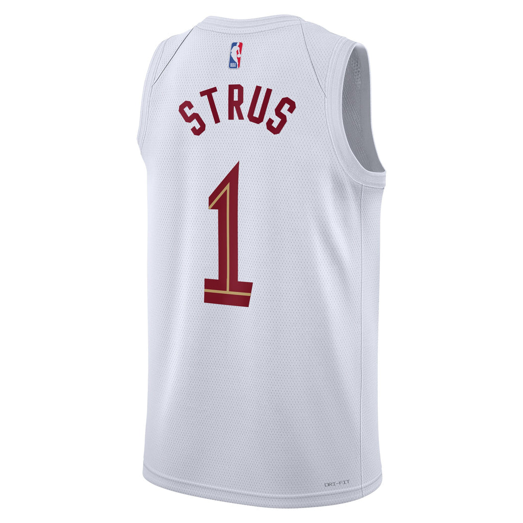 Max Strus Cleveland Cavaliers Association Edition Swingman Jersey - White - Unisex