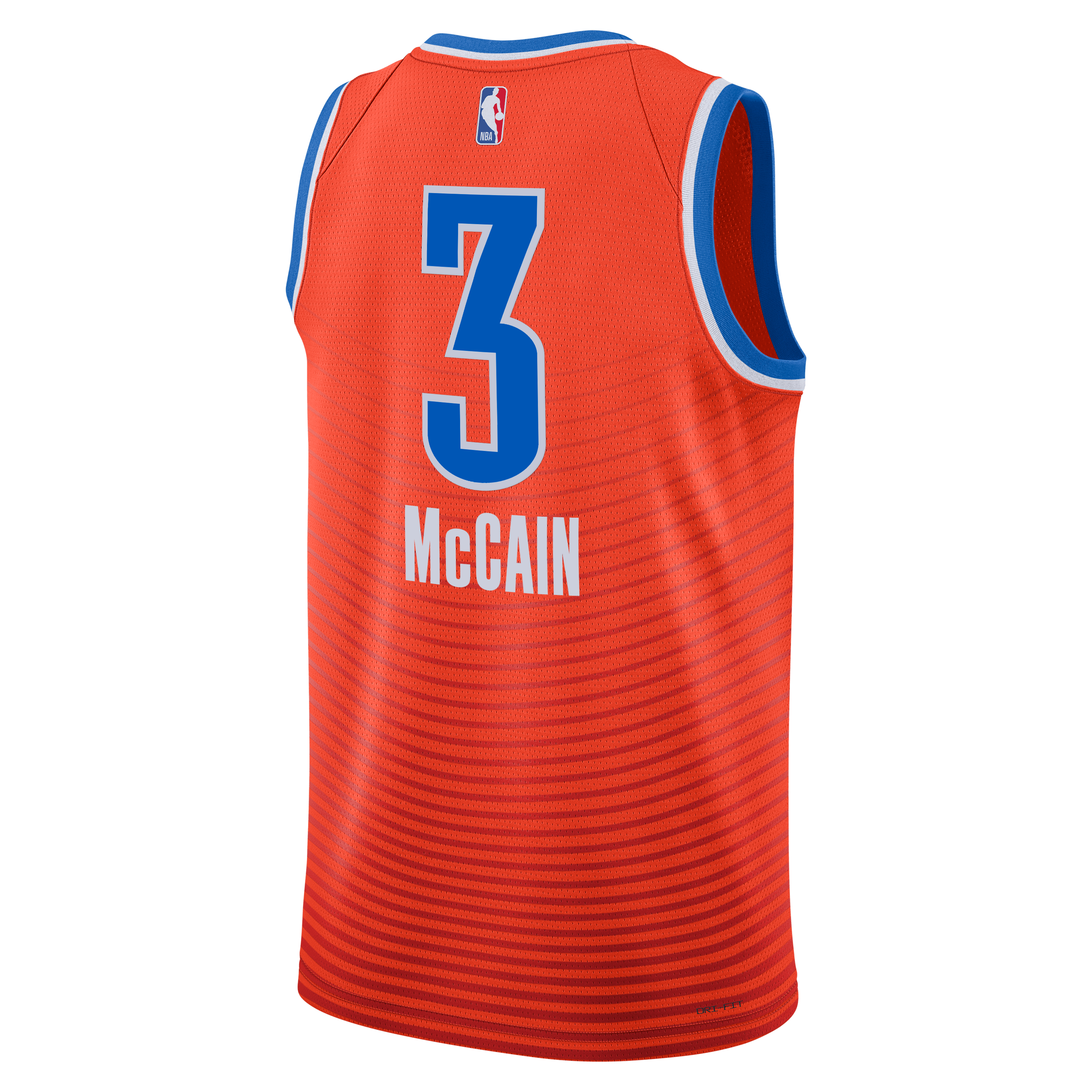 Jared McCain Oklahoma City Thunder Statement Edition Swingman Jersey - Orange - Unisex