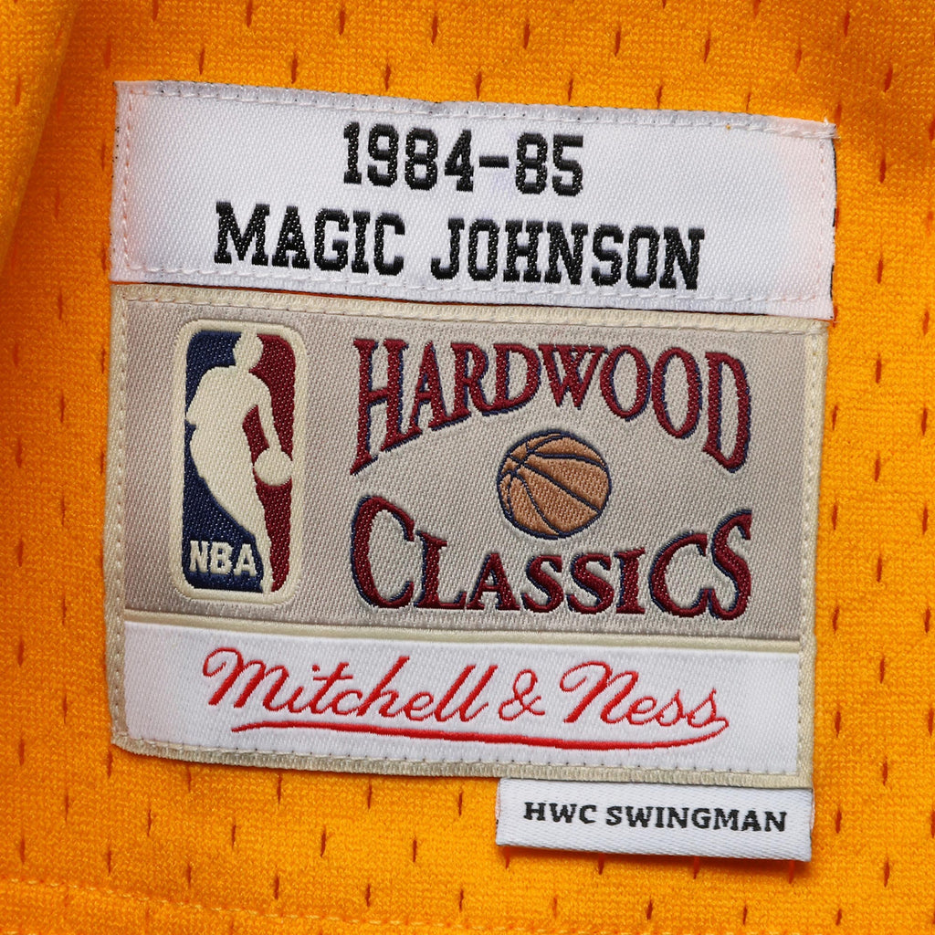 Magic Johnson Los Angeles Lakers 1984-85 Hardwood Classics Swingman Jersey - Mens
