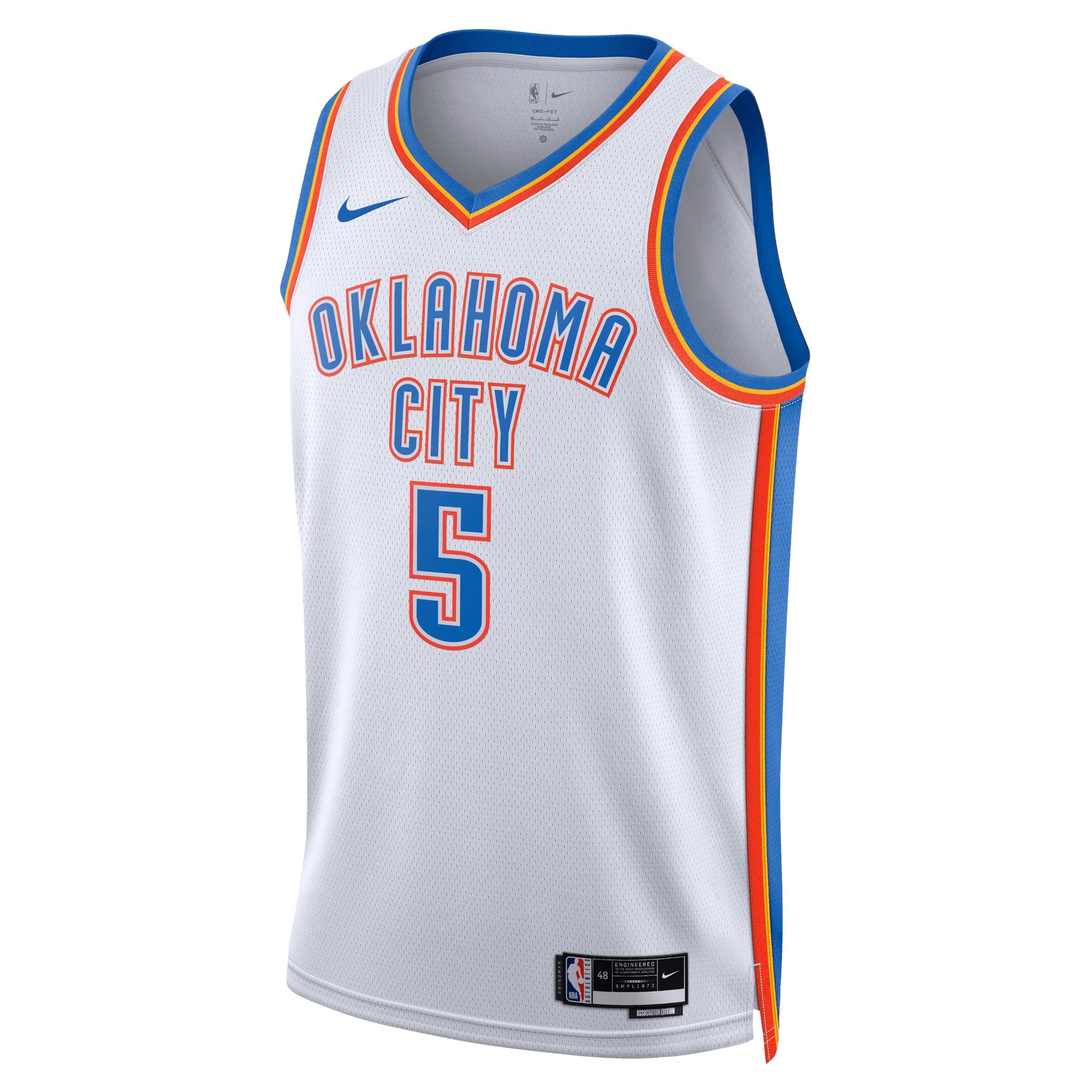 Luguentz Dort Oklahoma City Thunder Association Edition Swingman Jersey - White - Unisex